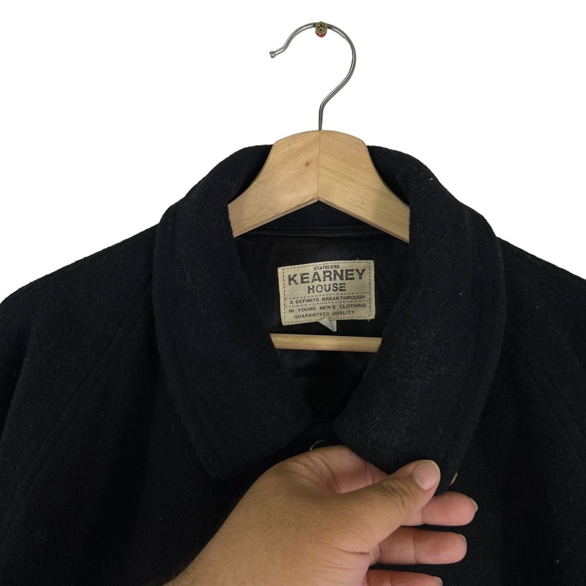 Japanese Brand VINTAGE WOOL VARSITY JACKET KEARNEYHOUSE ISSEY MIYAKE DESIGN Size US M / EU 48-50 / 2 - 5 Thumbnail