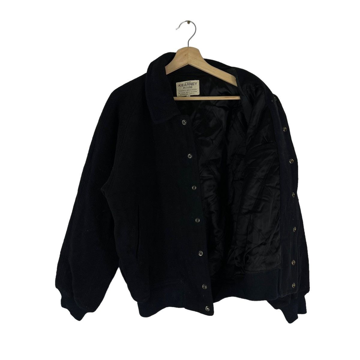 Japanese Brand VINTAGE WOOL VARSITY JACKET KEARNEYHOUSE ISSEY MIYAKE DESIGN Size US M / EU 48-50 / 2 - 8 Thumbnail