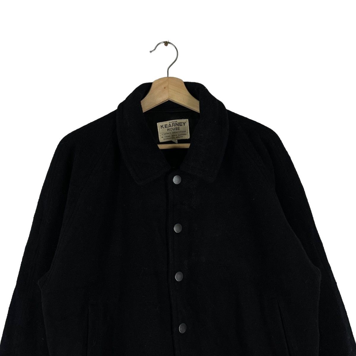 Japanese Brand VINTAGE WOOL VARSITY JACKET KEARNEYHOUSE ISSEY MIYAKE DESIGN Size US M / EU 48-50 / 2 - 4 Thumbnail