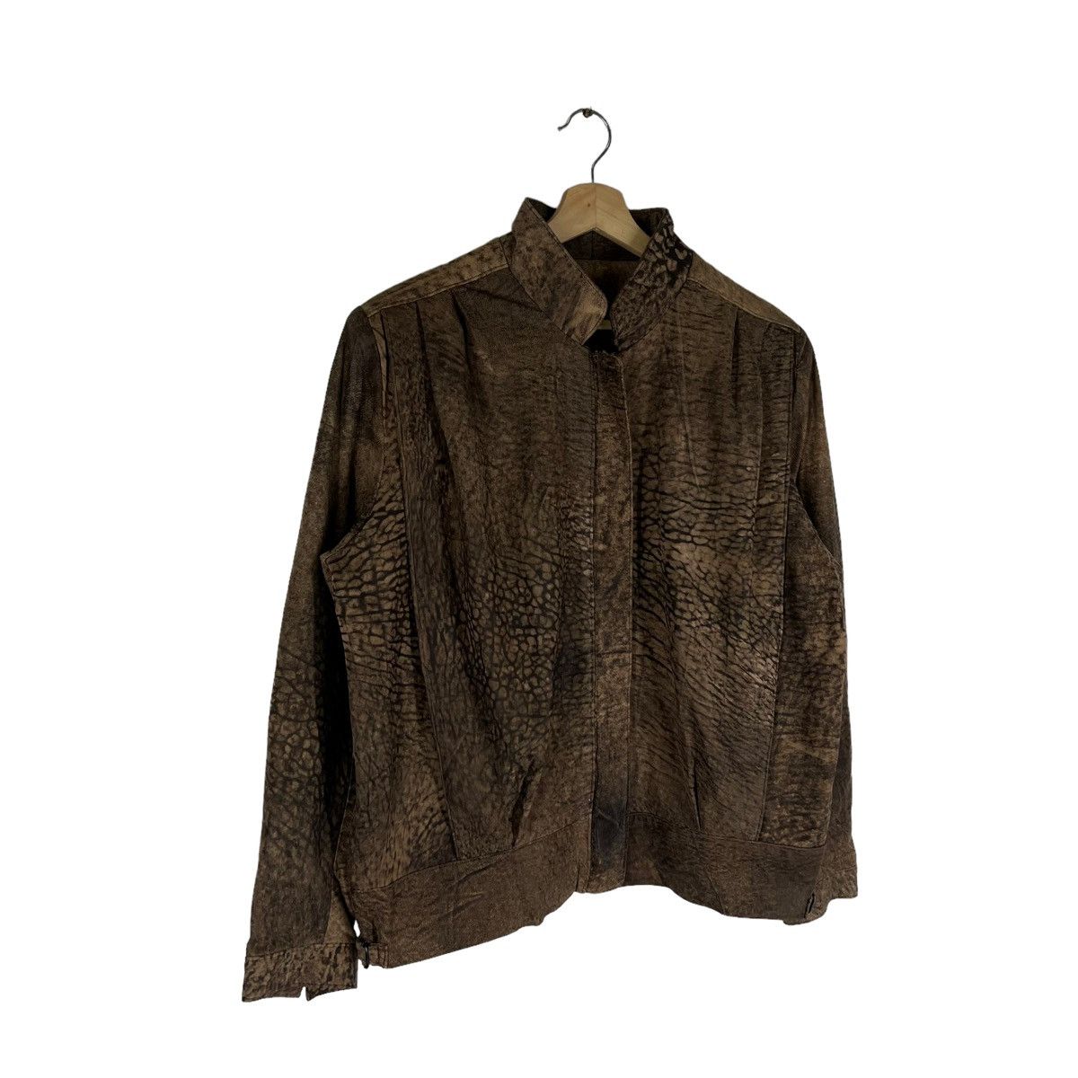 Japanese Brand VINTAGE SHEEP SKIN LEATHER JACKET ATELIER TIGER STRIPED Size US M / EU 48-50 / 2 - 4 Thumbnail