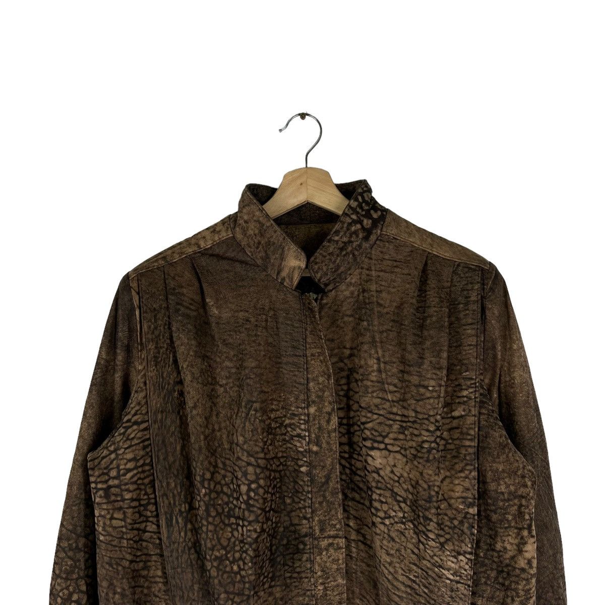 Japanese Brand VINTAGE SHEEP SKIN LEATHER JACKET ATELIER TIGER STRIPED Size US M / EU 48-50 / 2 - 3 Thumbnail