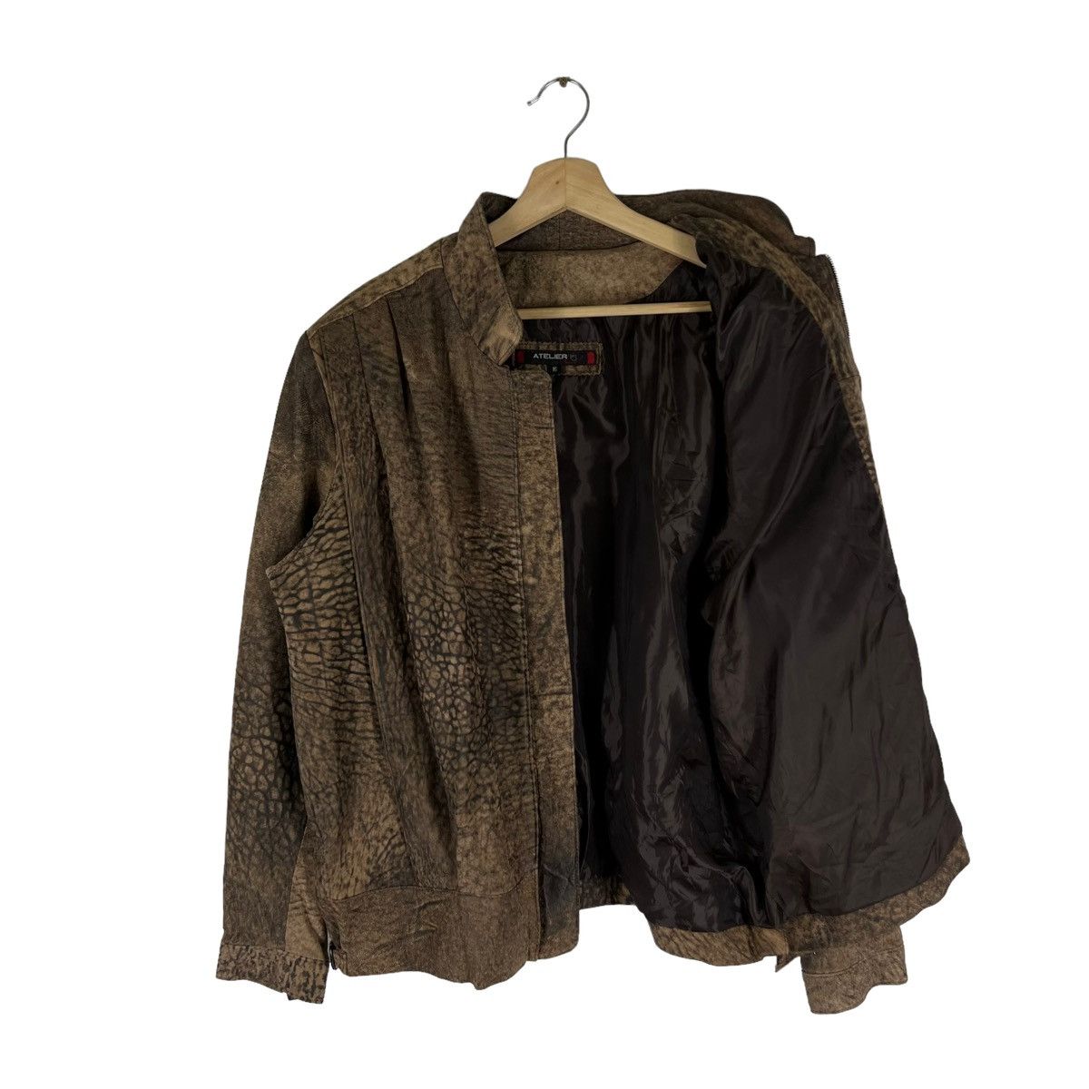 Japanese Brand VINTAGE SHEEP SKIN LEATHER JACKET ATELIER TIGER STRIPED Size US M / EU 48-50 / 2 - 8 Thumbnail