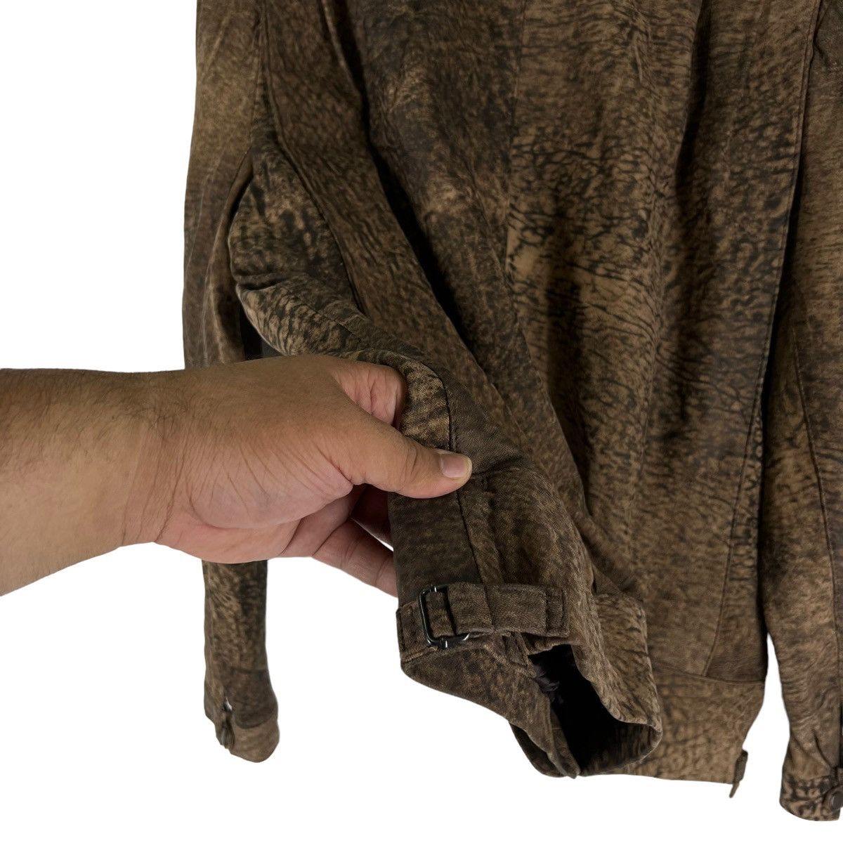 Japanese Brand VINTAGE SHEEP SKIN LEATHER JACKET ATELIER TIGER STRIPED Size US M / EU 48-50 / 2 - 9 Thumbnail