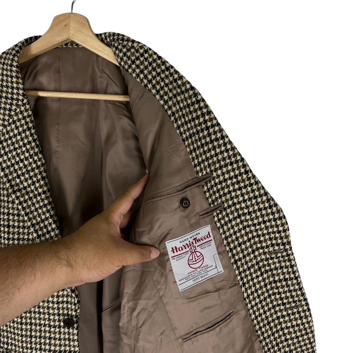 Harris Tweed VINTAGE HARRIS TWEED WOOL DOUBLE BREAST JACKET Size US M / EU 48-50 / 2 - 8 Thumbnail