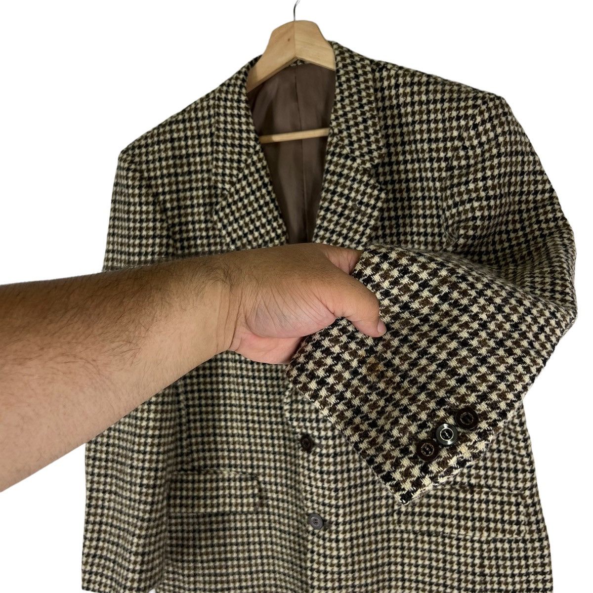 Harris Tweed VINTAGE HARRIS TWEED WOOL DOUBLE BREAST JACKET Size US M / EU 48-50 / 2 - 4 Thumbnail