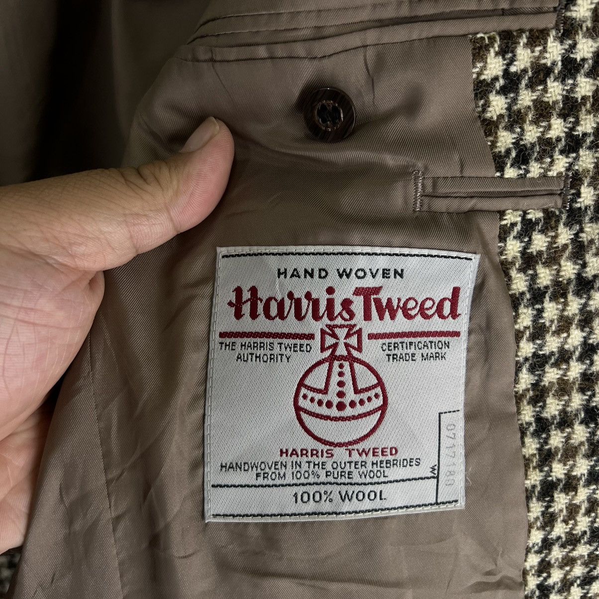 Harris Tweed VINTAGE HARRIS TWEED WOOL DOUBLE BREAST JACKET Size US M / EU 48-50 / 2 - 10 Thumbnail