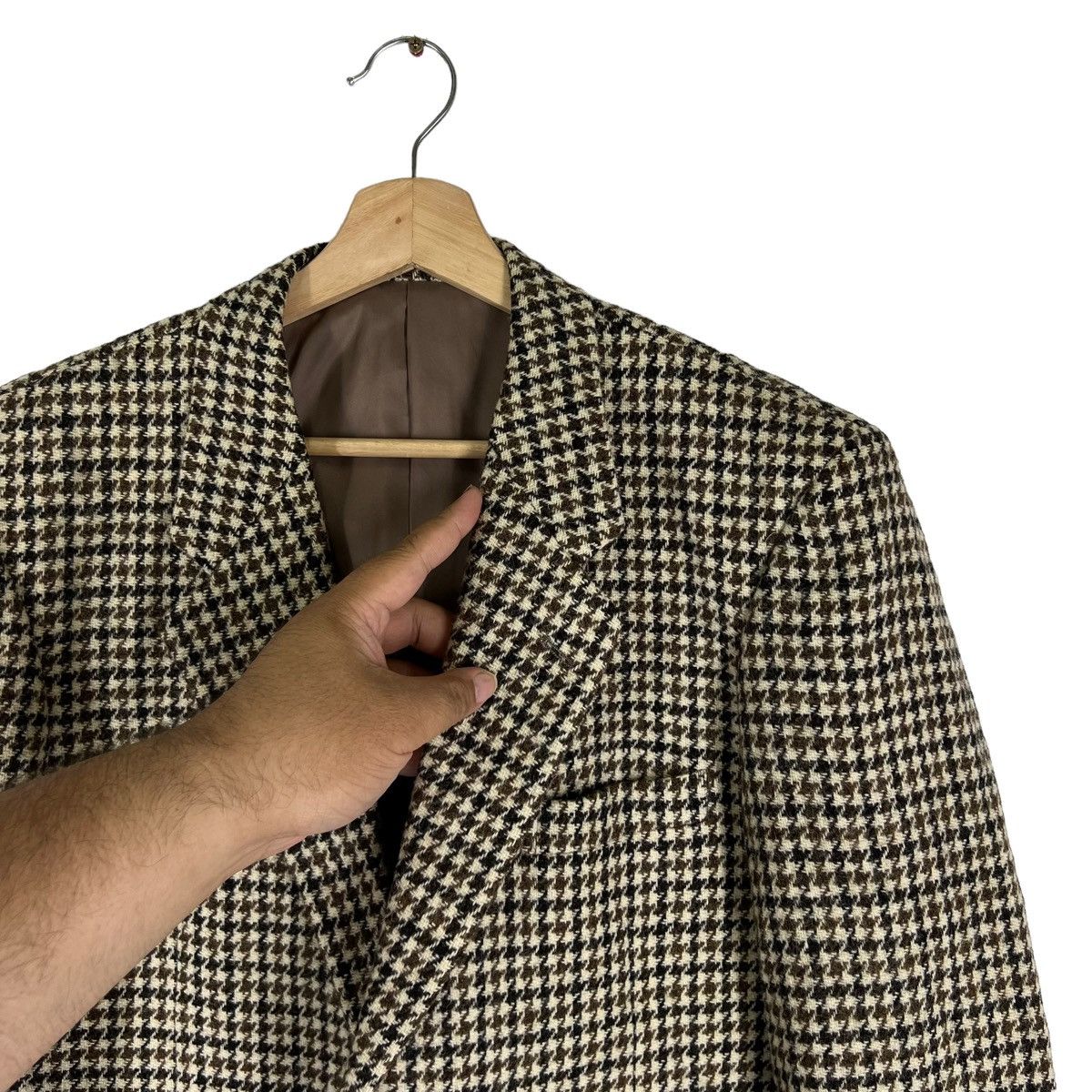 Harris Tweed VINTAGE HARRIS TWEED WOOL DOUBLE BREAST JACKET Size US M / EU 48-50 / 2 - 7 Thumbnail
