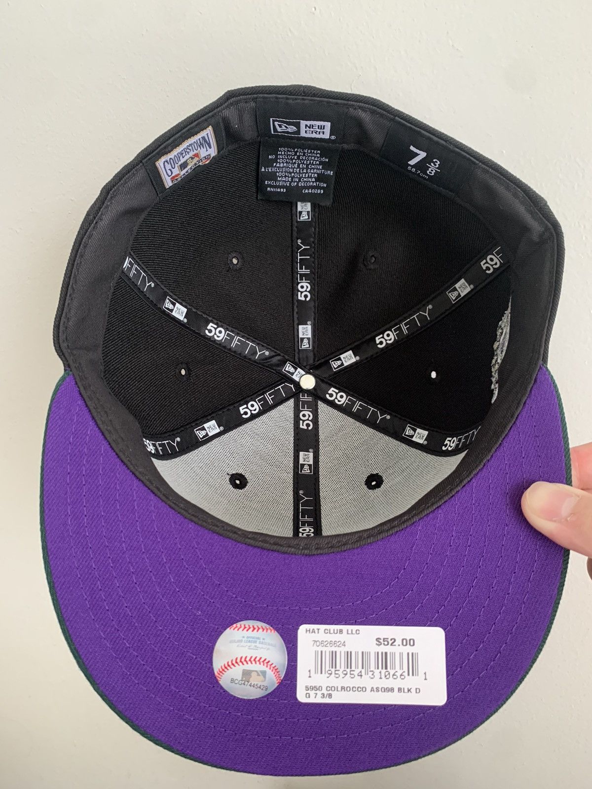 Hat Club × MLB 7 3/8 Hat Club Colorado Rockies 1998 ASG Two Tone Size ONE SIZE - 4 Thumbnail