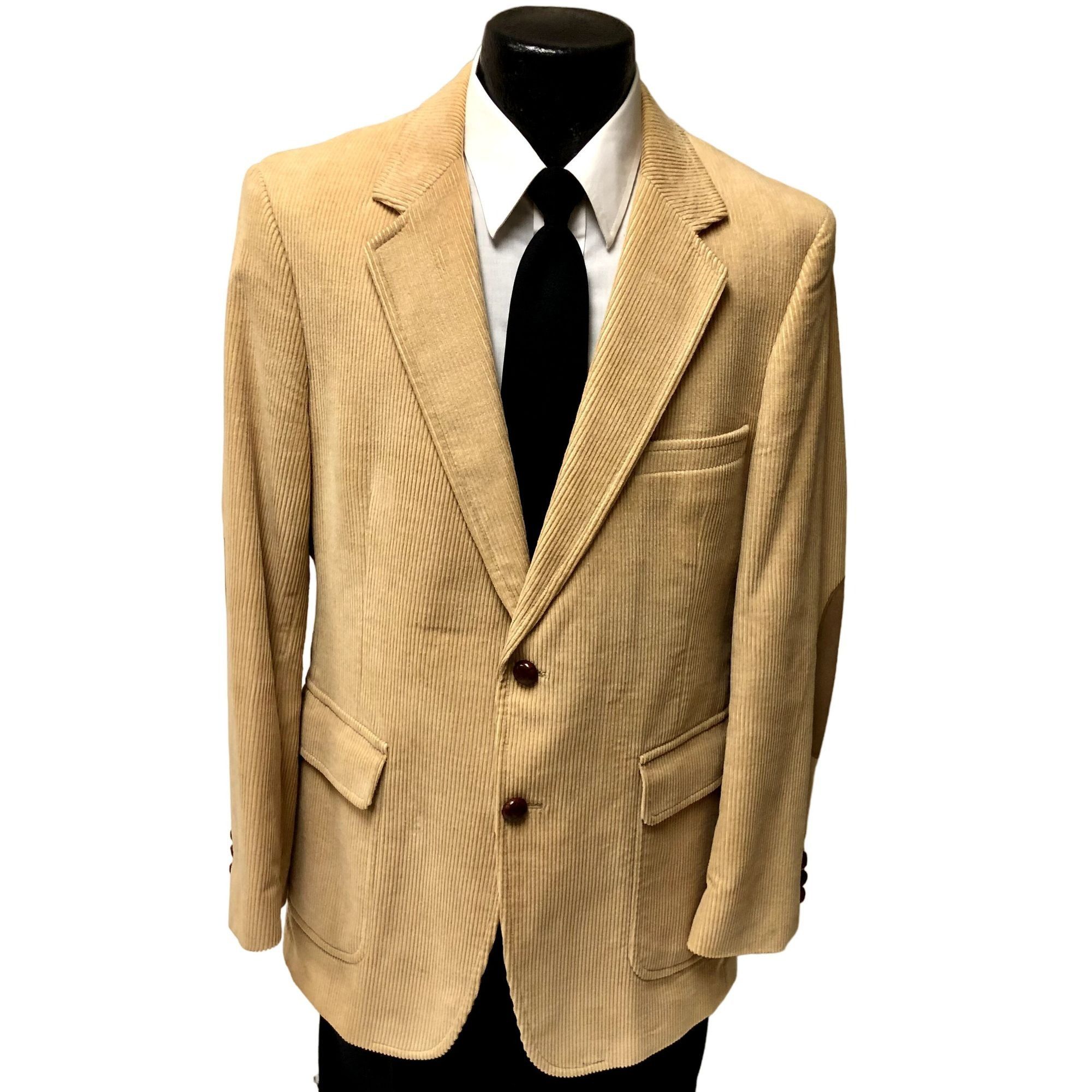 70's Carl Rehms CORDUROY Sport Coat ELBOW PATCH Jacket