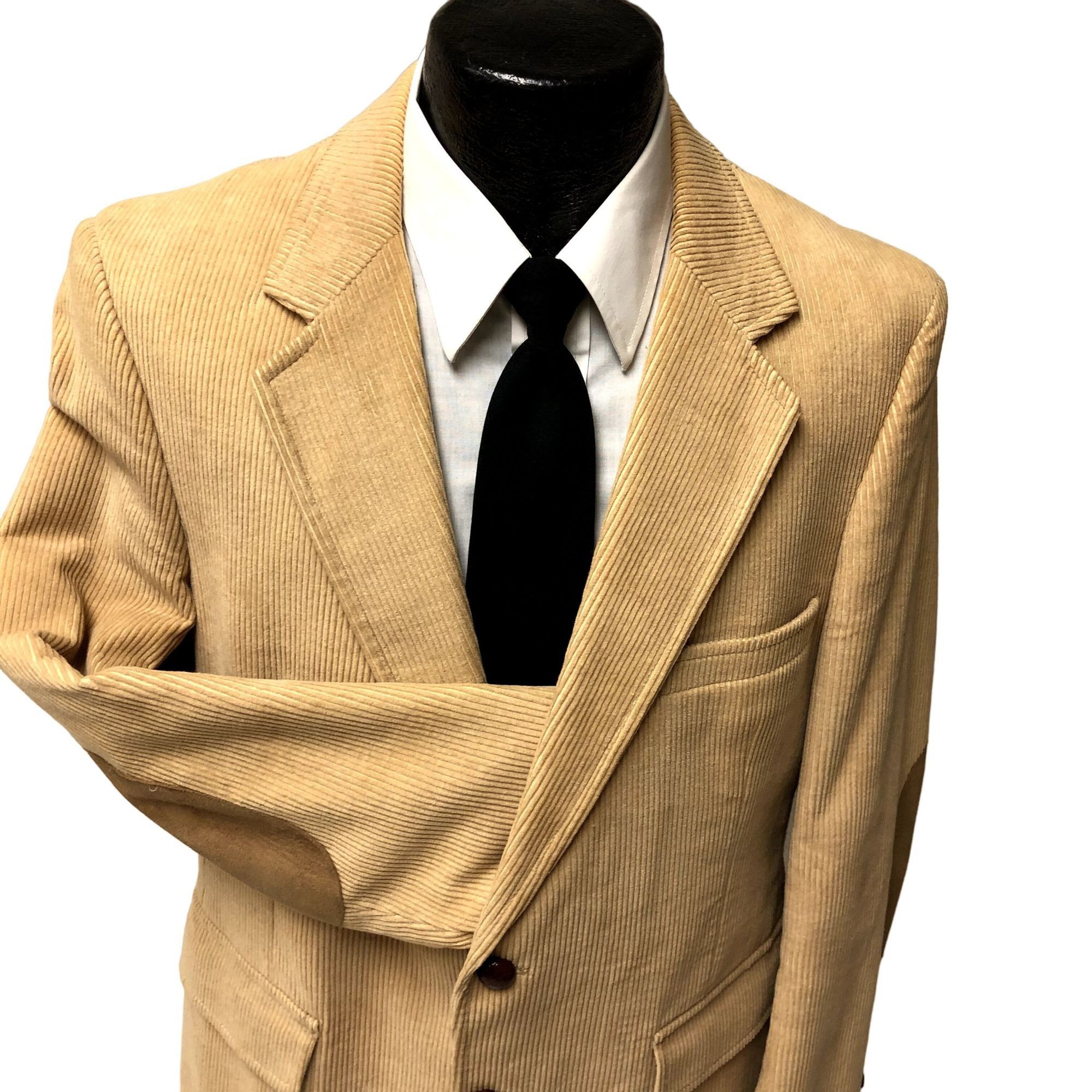 70's Carl Rehms CORDUROY Sport Coat ELBOW PATCH Jacket