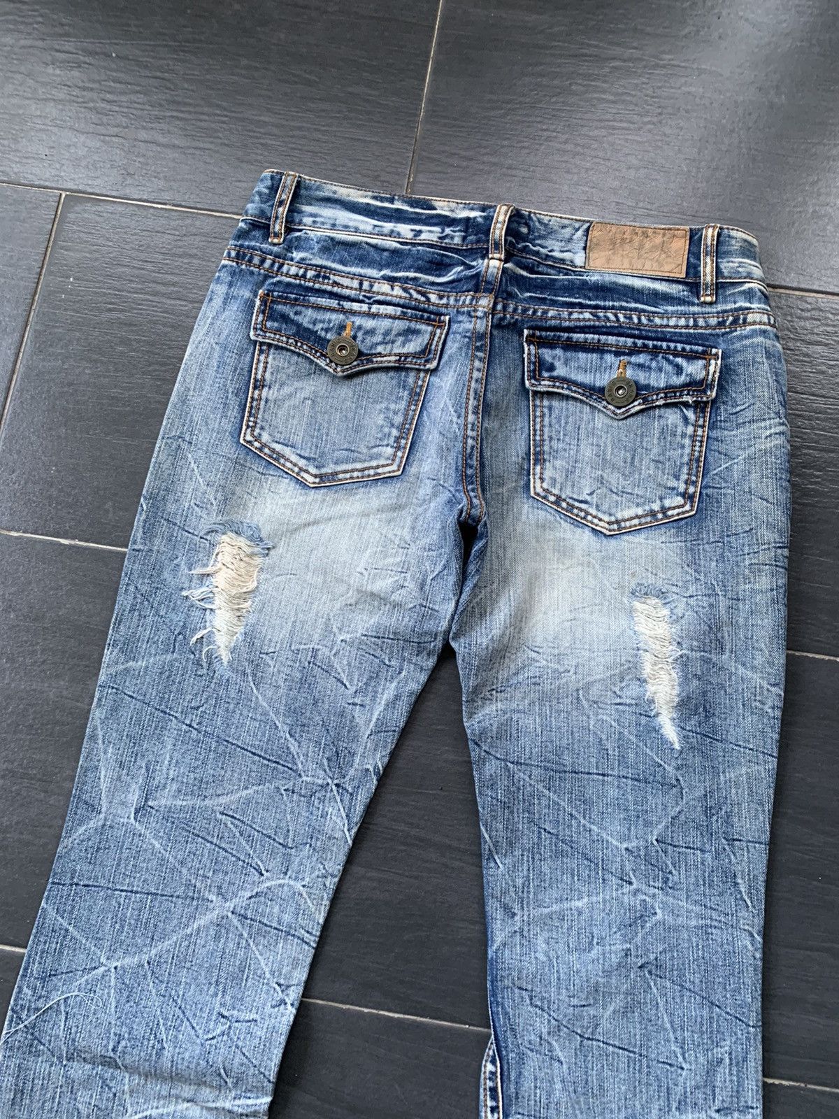Japanese Brand Trix Japanese Brand Distressed Denim Size US 34 / EU 50 - 7 Thumbnail