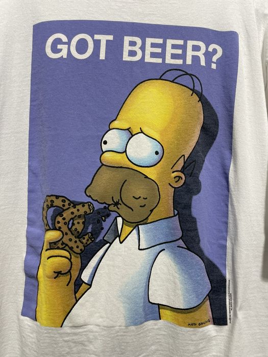 Vintage 1995 Homer Simpson Got Beer? 90s milk parody USA made art | Grailed