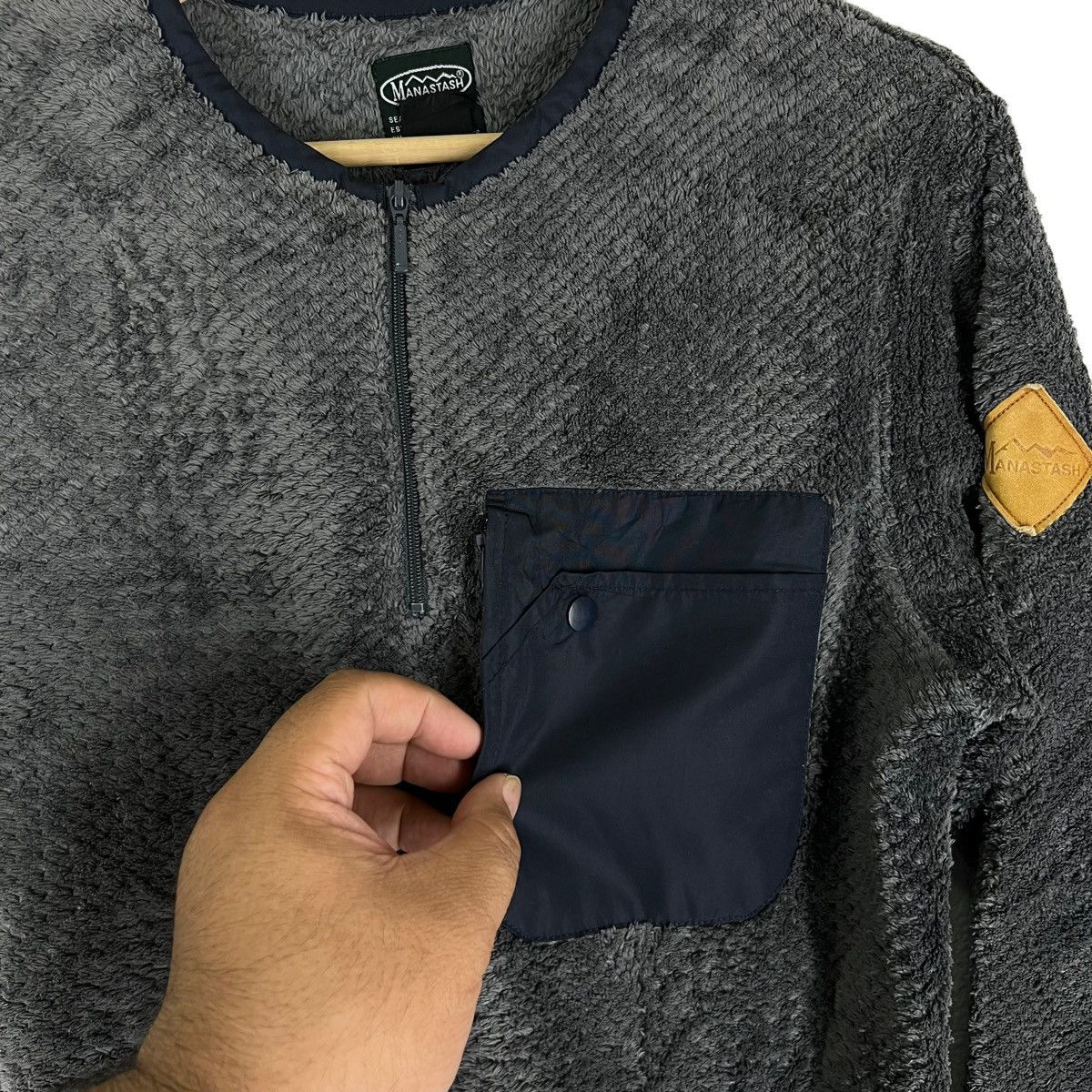Japanese Brand VINTAGE MANASTASH FLEECE JACKET Size US M / EU 48-50 / 2 - 7 Thumbnail