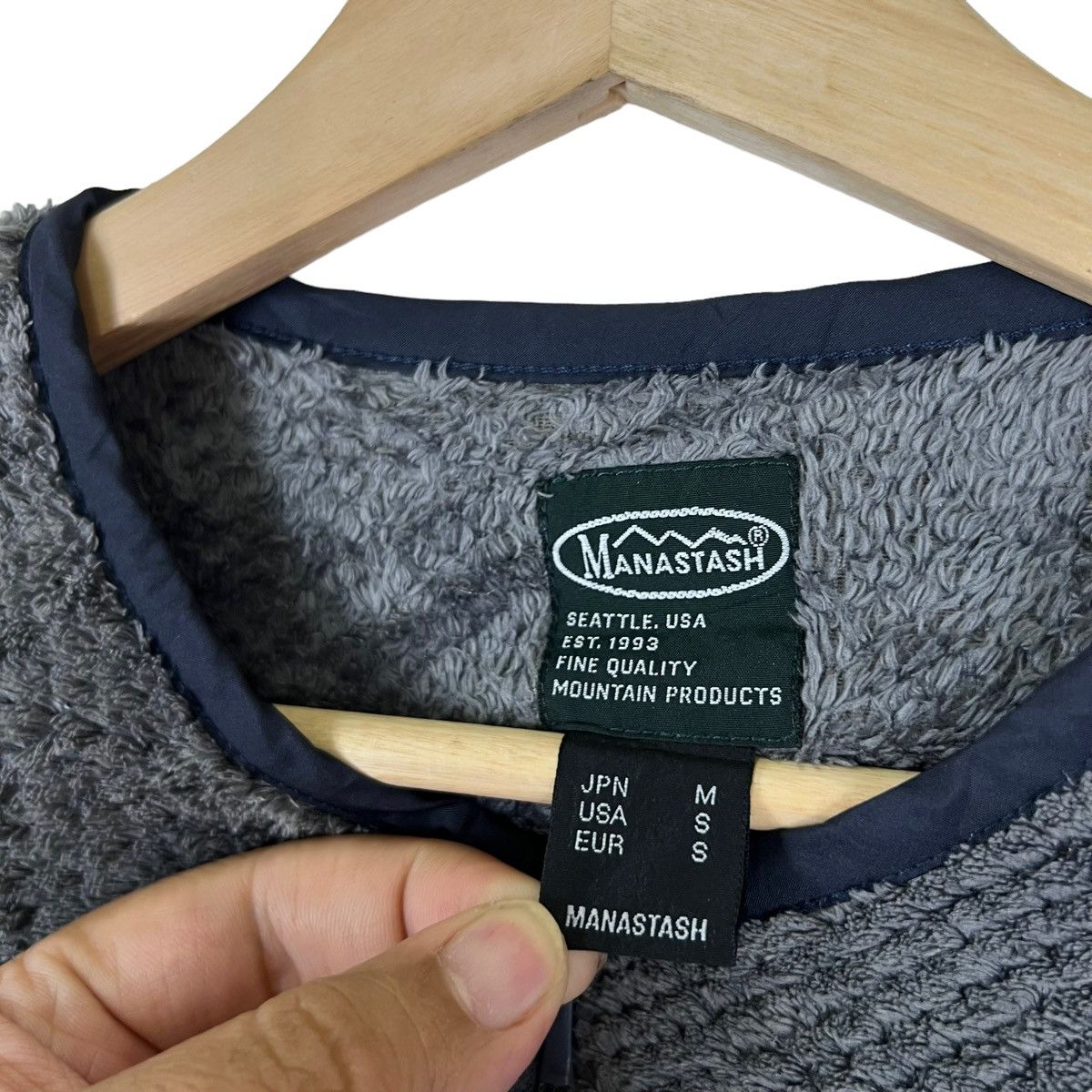 Japanese Brand VINTAGE MANASTASH FLEECE JACKET Size US M / EU 48-50 / 2 - 9 Thumbnail