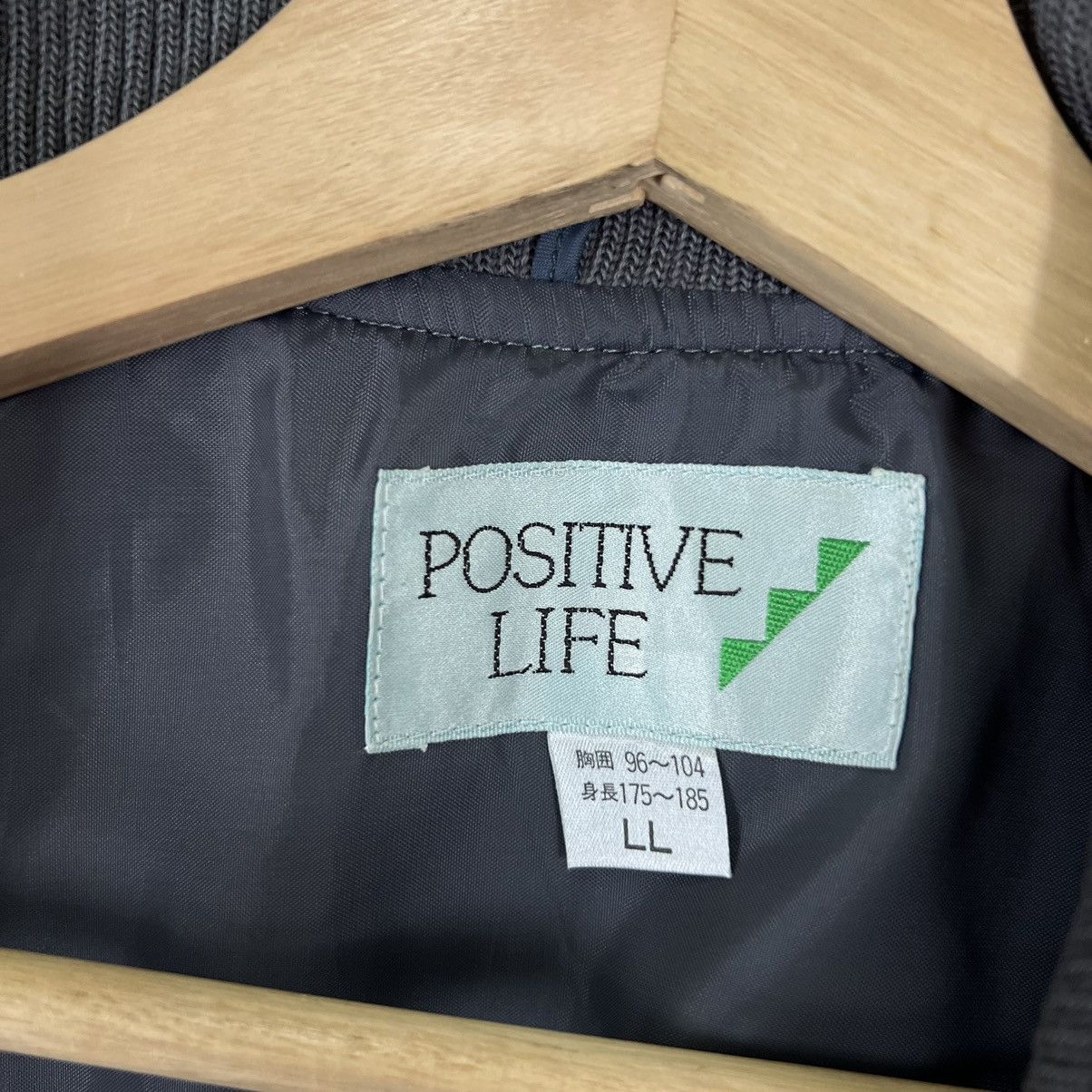 Japanese Brand VINTAGE BOMBER VARSITY JACKET POSITIVE LIFE JAPAN MADE Size US L / EU 52-54 / 3 - 9 Thumbnail