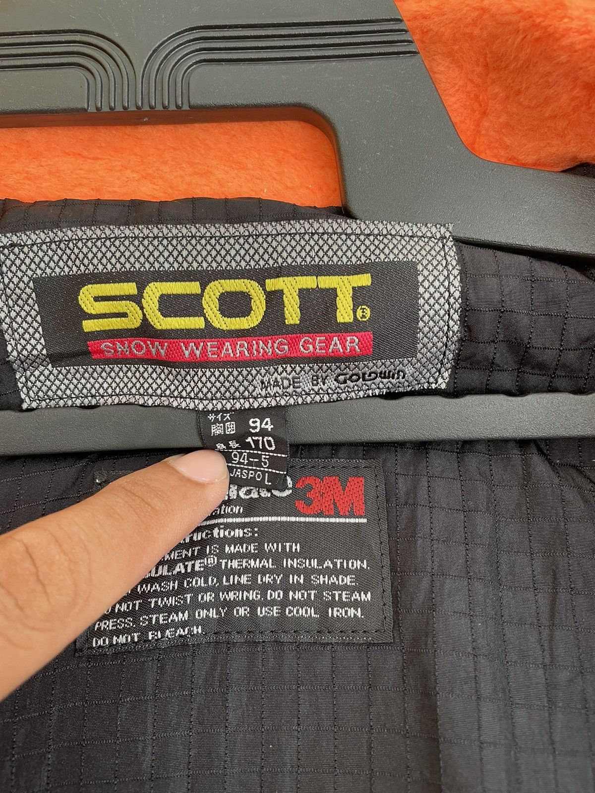 Goldwin × Japanese Brand VINTAGE SCOTT THINSULATE JACKET Size US L / EU 52-54 / 3 - 13 Thumbnail