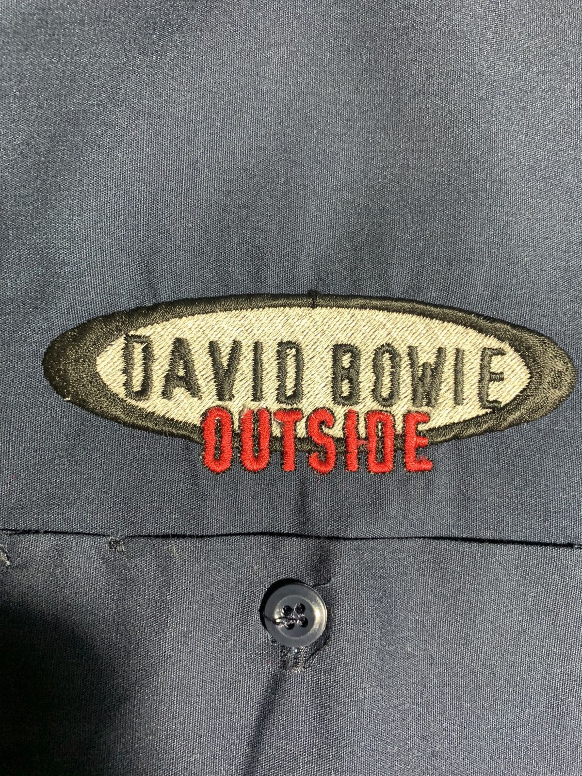 Band Tees × Brockum × Vintage David Bowie "Outside" Tour Work Shirt Size US L / EU 52-54 / 3 - 1 Thumbnail