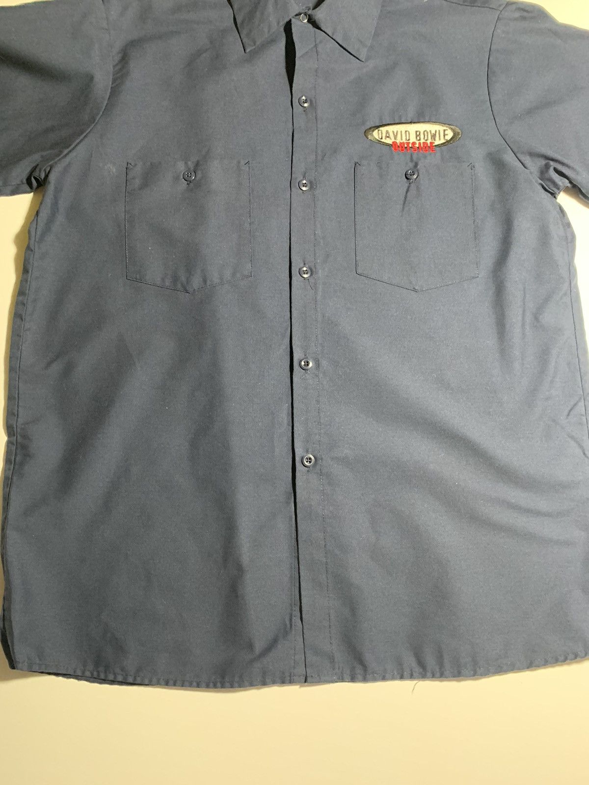 Band Tees × Brockum × Vintage David Bowie "Outside" Tour Work Shirt Size US L / EU 52-54 / 3 - 3 Thumbnail