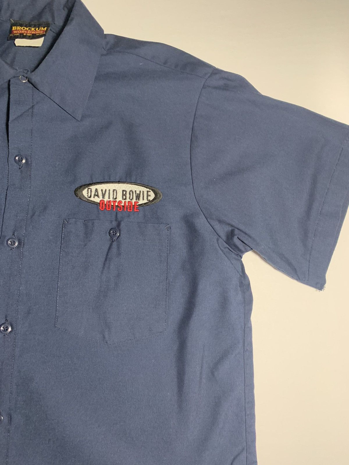 Band Tees × Brockum × Vintage David Bowie "Outside" Tour Work Shirt Size US L / EU 52-54 / 3 - 7 Thumbnail