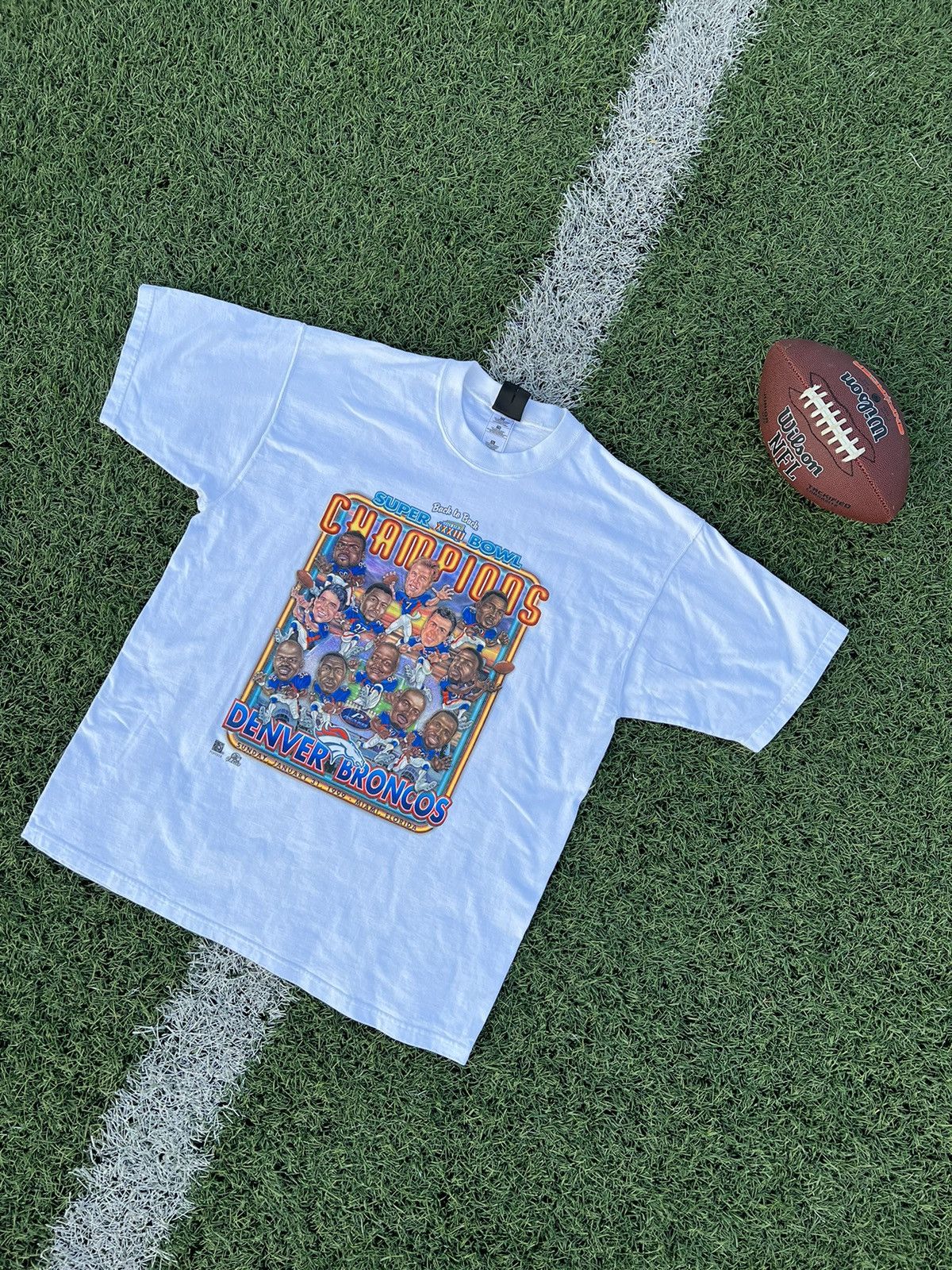 70s Denver Broncos vintage Super Bowl tee Tee has - Depop