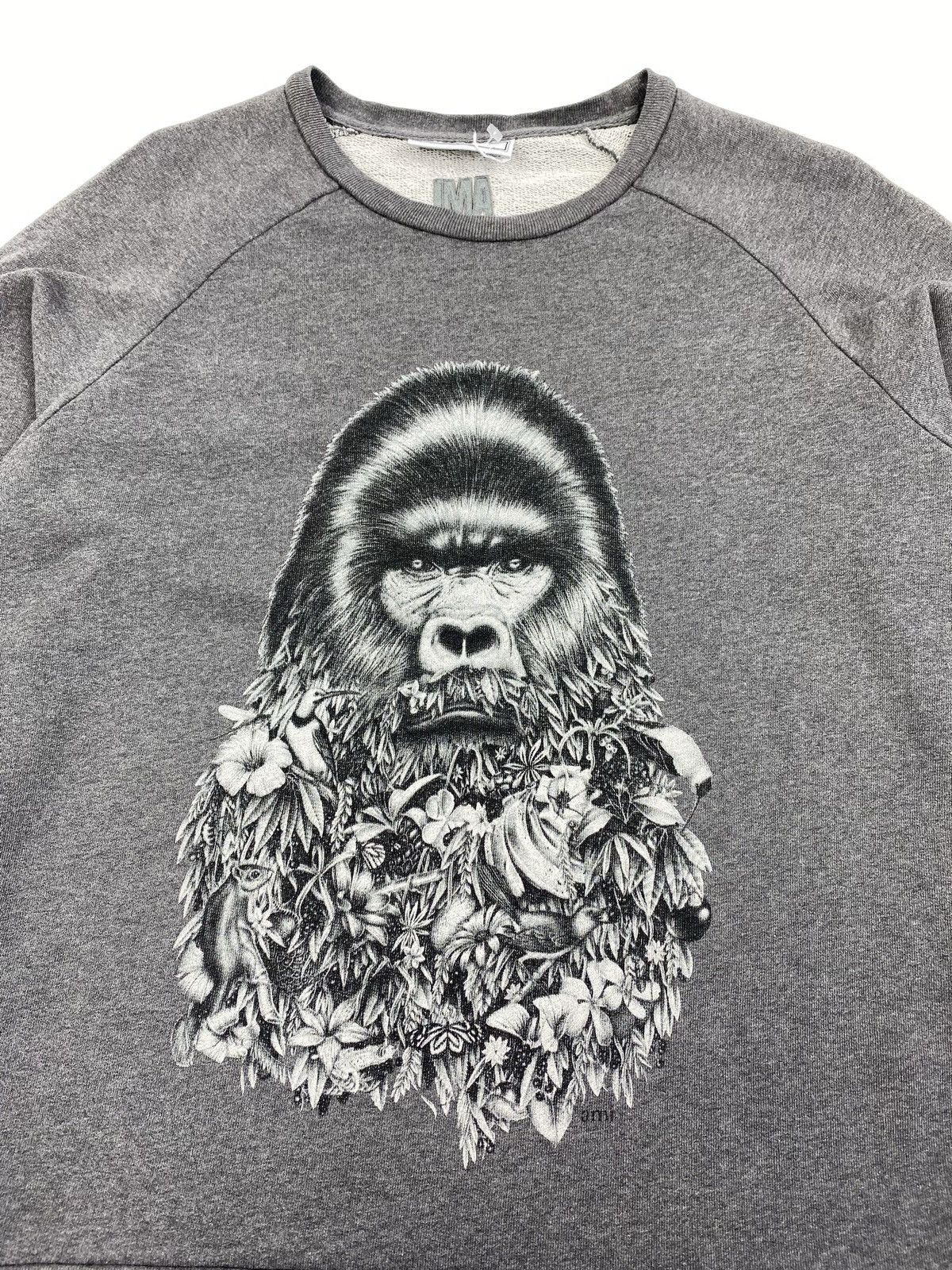 AMI Ami Alexandre Mattiusi big logo gorilla sweatshirt pullover Size US S / EU 44-46 / 1 - 5 Thumbnail