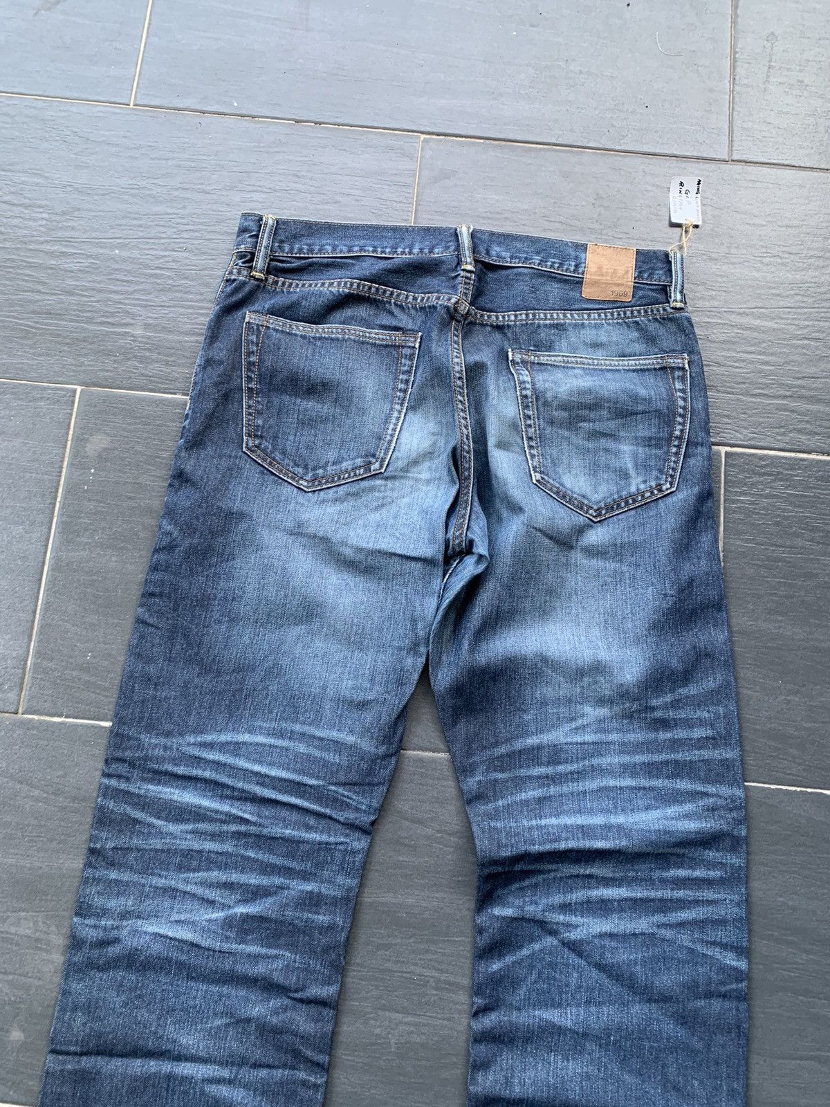 Designer Gap Faded Wash Denim Size US 34 / EU 50 - 7 Thumbnail