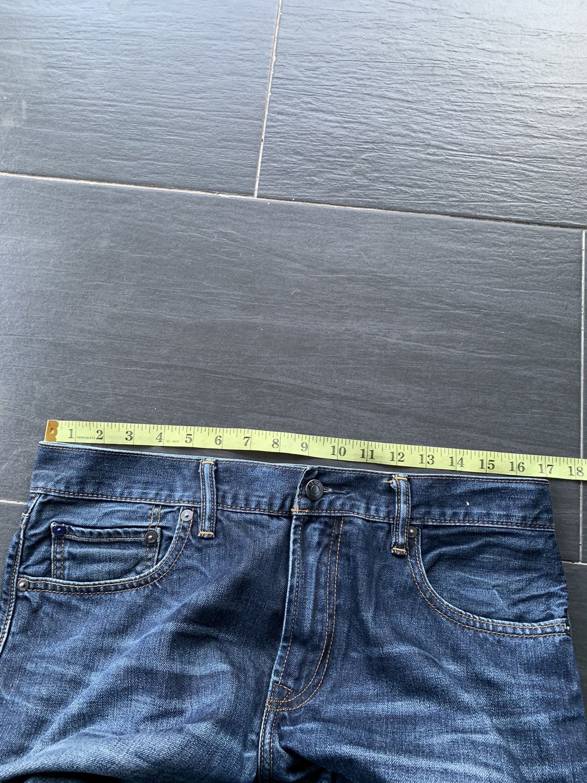 Designer Gap Faded Wash Denim Size US 34 / EU 50 - 9 Thumbnail