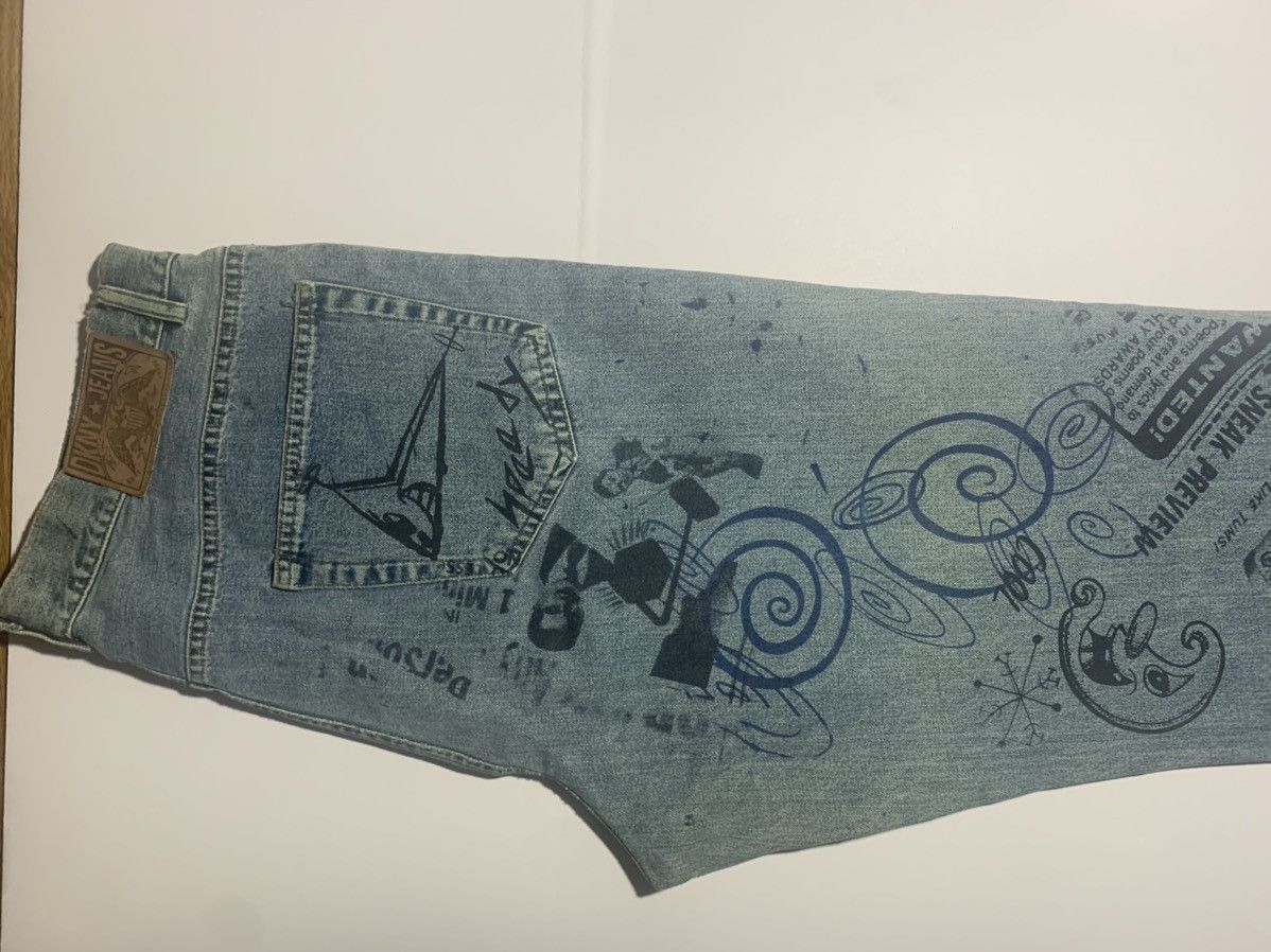 Designer × Vintage Kenny Scharf Jeans ONE OF A KIND Size US 35 - 19 Thumbnail