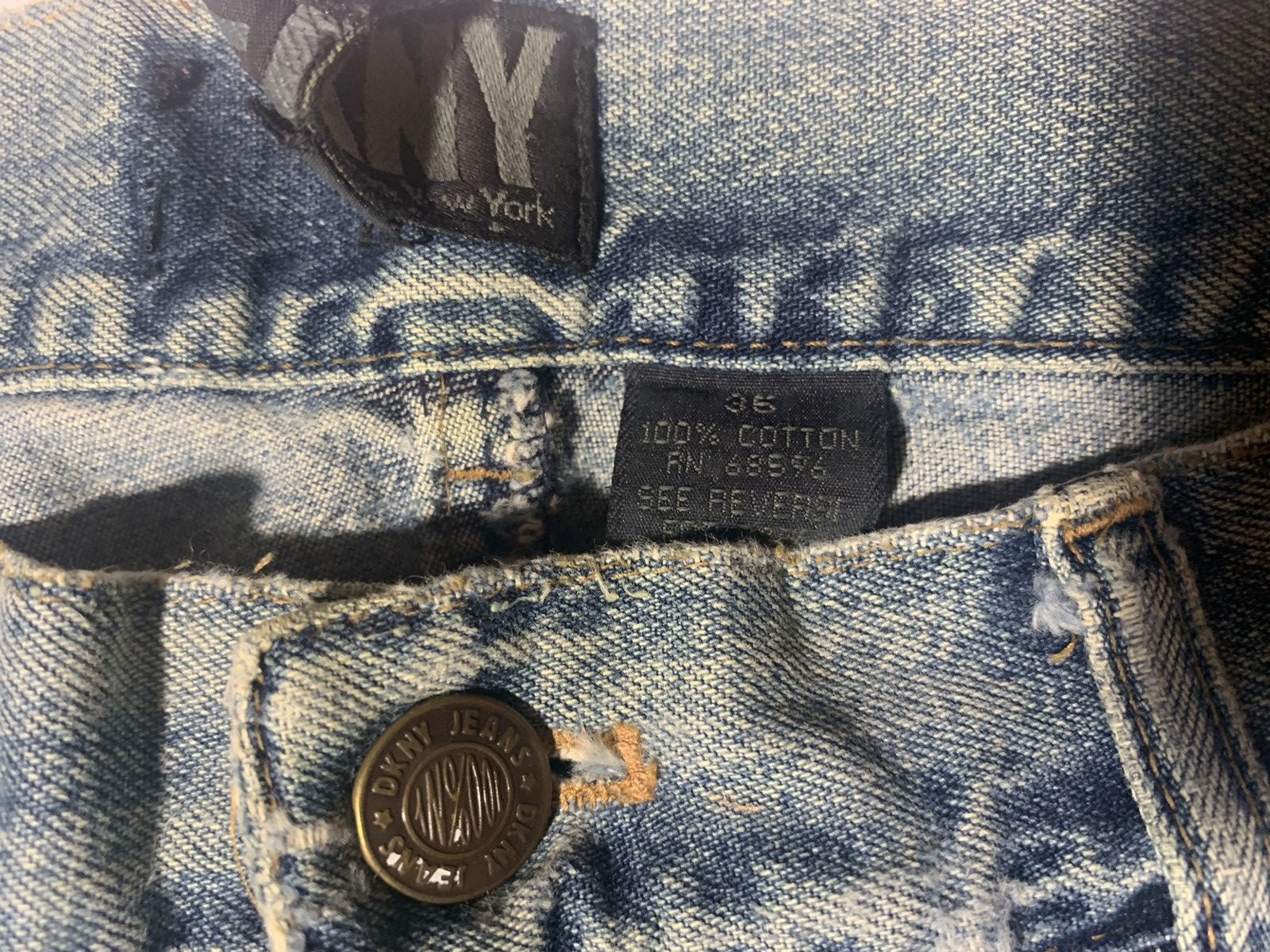 Designer × Vintage Kenny Scharf Jeans ONE OF A KIND Size US 35 - 8 Thumbnail