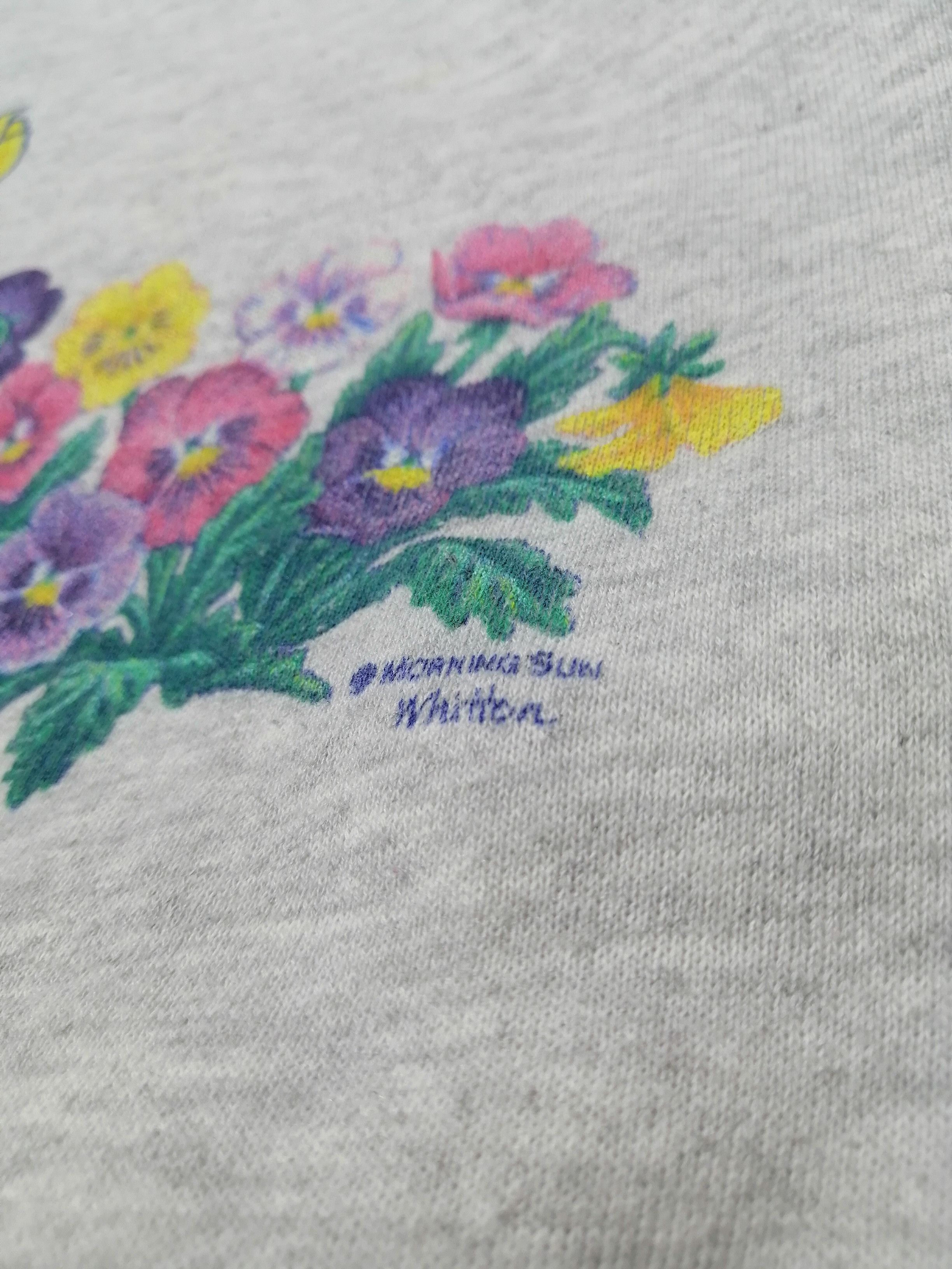 Jerzees × Vintage Vintage Flowers Jerzees Sweatshirt Size US M / EU 48-50 / 2 - 4 Thumbnail