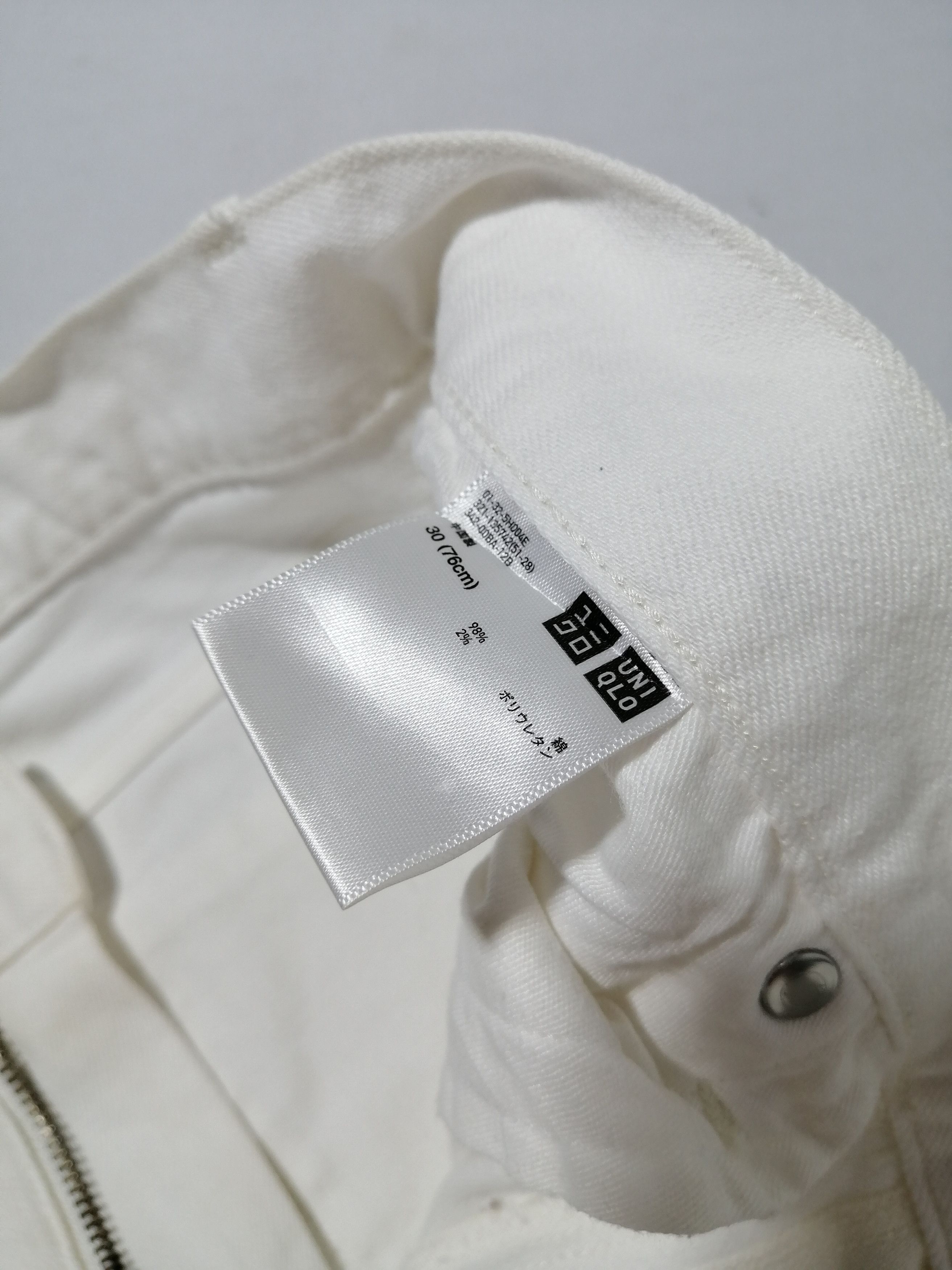 Uniqlo Uniqlo White Jeans Size US 32 / EU 48 - 6 Thumbnail