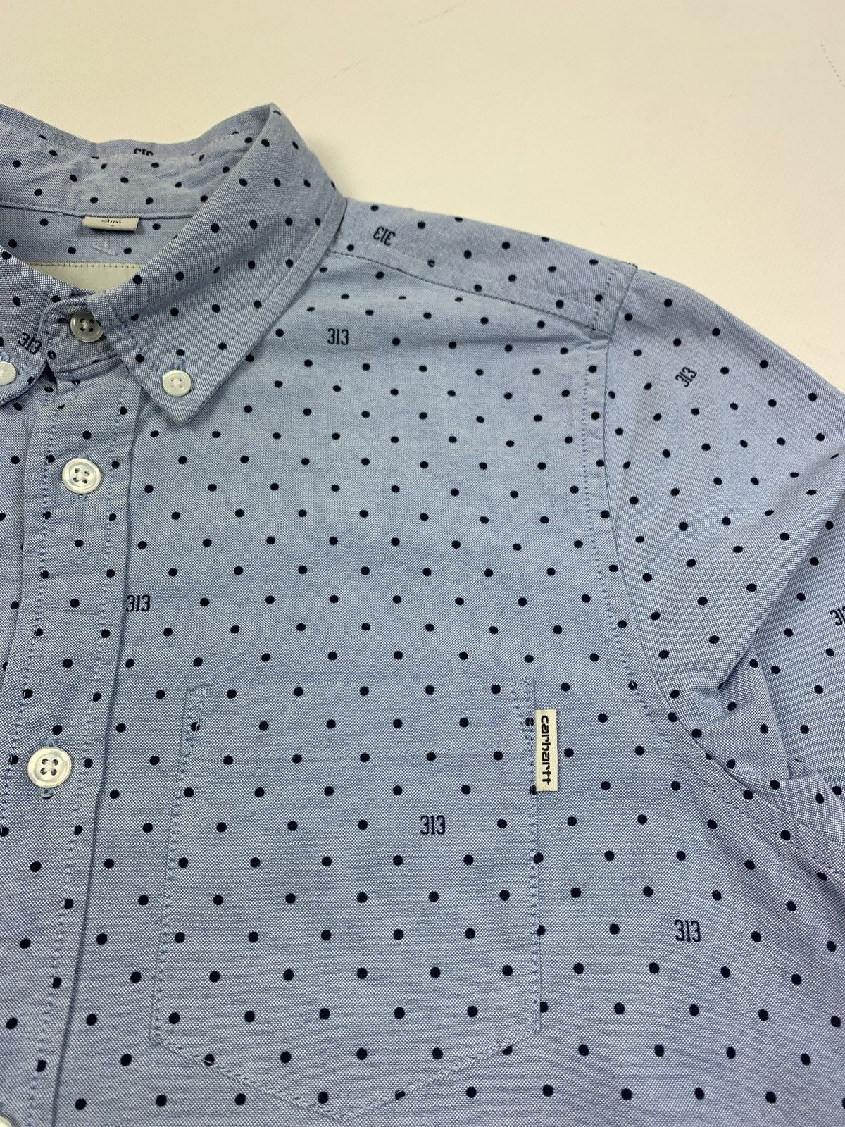 Carhartt Carhartt WIP L/S Polka 313 shirt size Xs blue Size US XS / EU 42 / 0 - 4 Thumbnail