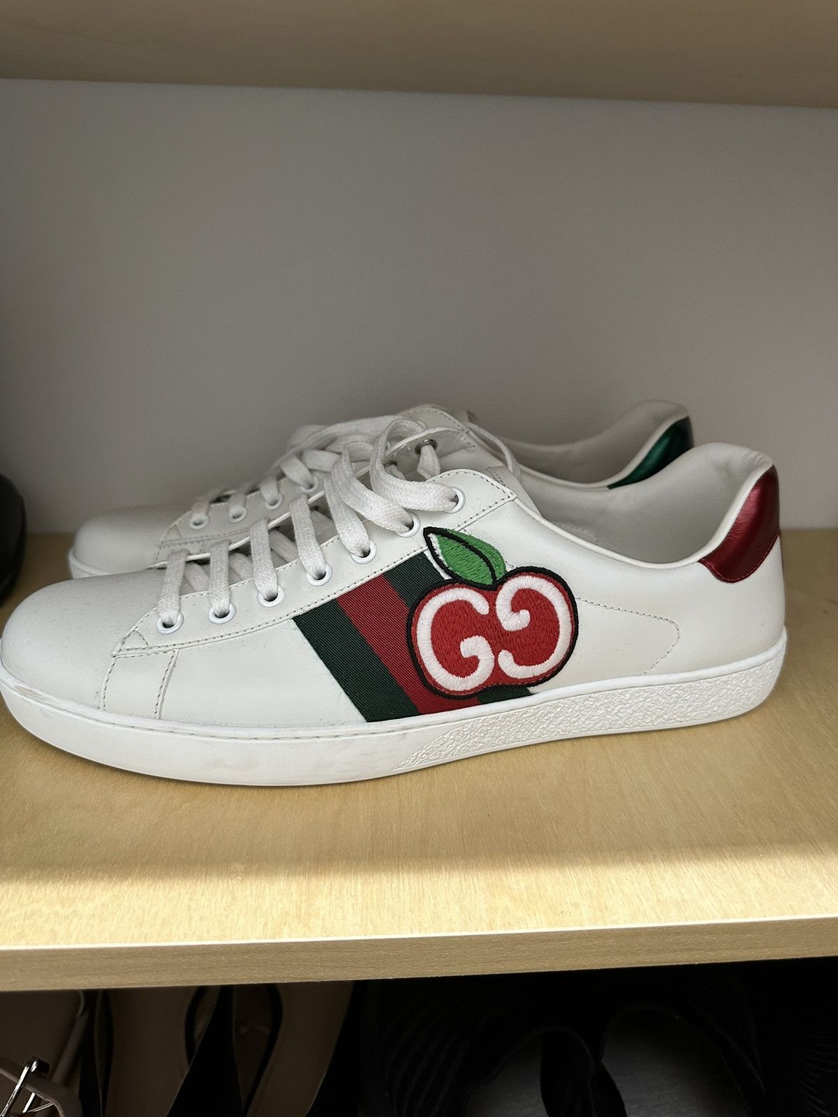 Gucci GG Apple Ace Shoe | Grailed