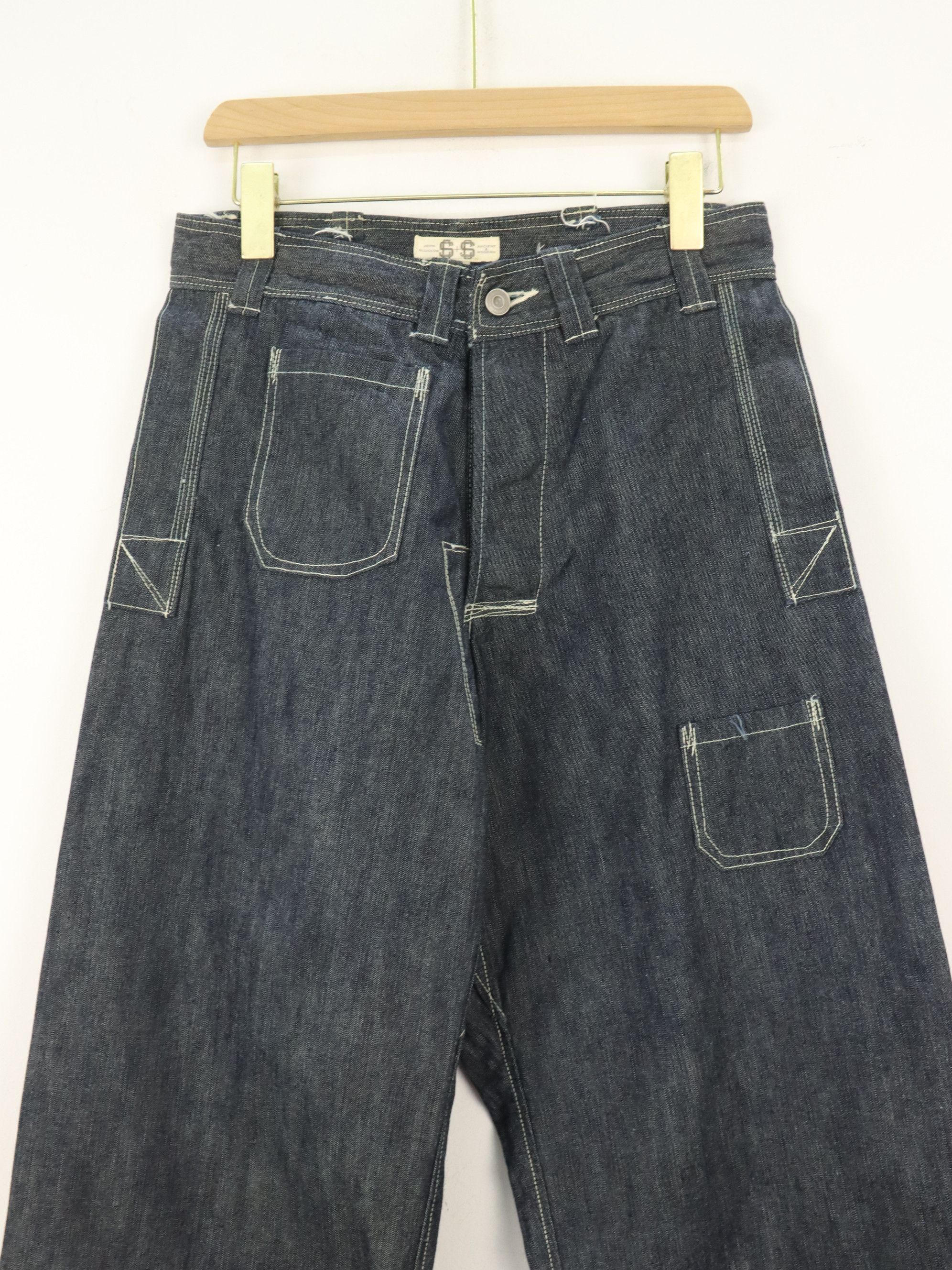 Japanese Brand John Gluckow Netmaker’s Zero Outseams Single-Needle Constr. Size US 28 / EU 44 - 6 Thumbnail