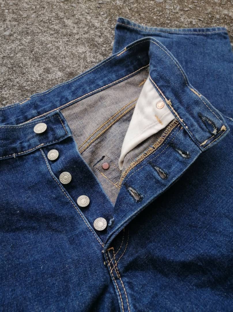 Blue Blue Japan × Japanese Brand Blue Blue Japan Indigo Fly Button Denim Jeans Size US 29 - 4 Thumbnail