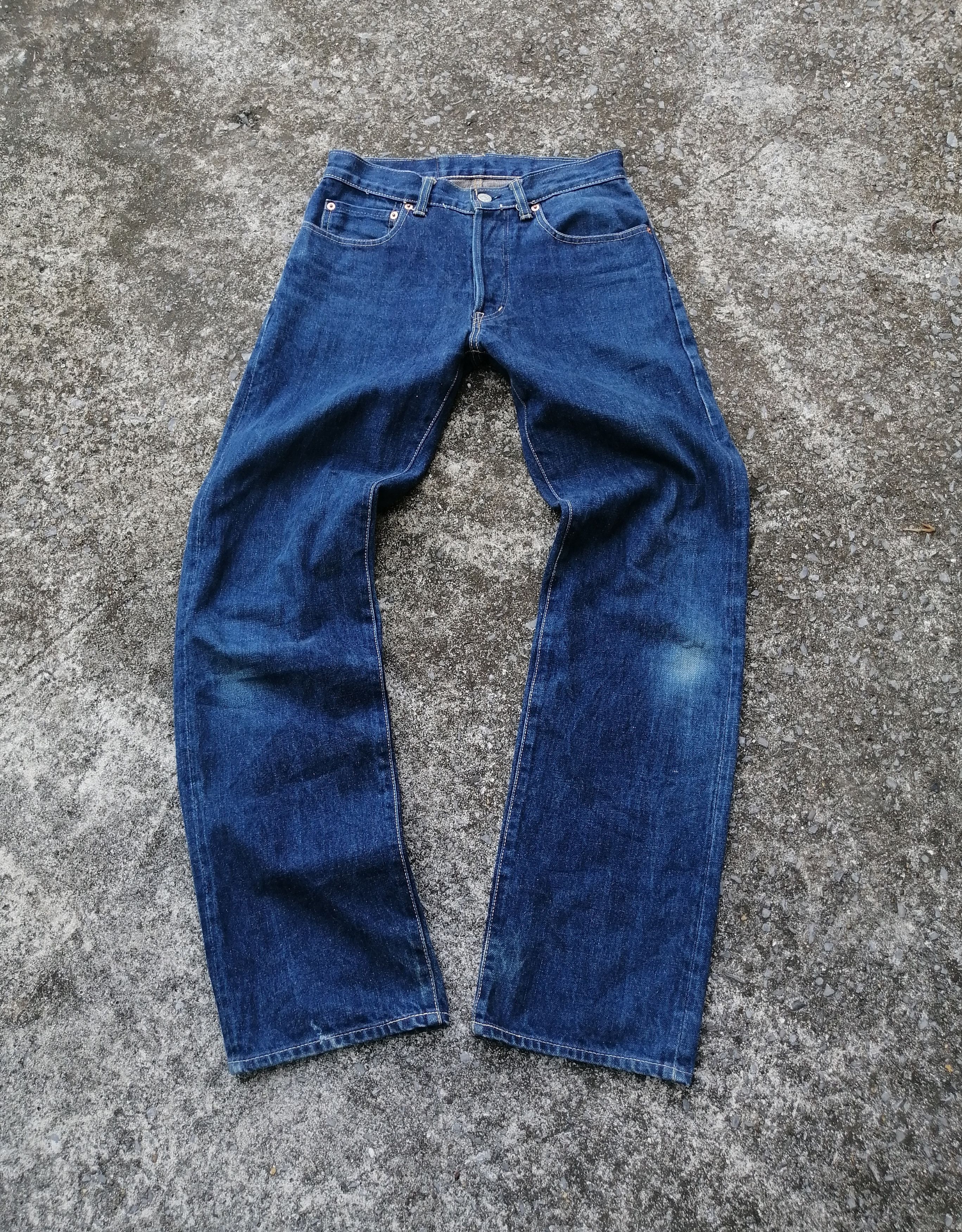 Blue Blue Japan × Japanese Brand Blue Blue Japan Indigo Fly Button Denim Jeans Size US 29 - 1 Thumbnail