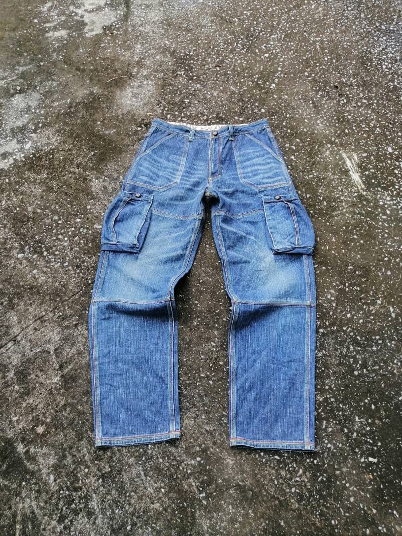 Japanese Brand Japanese Brand Nice Design Cargo Denim Jeans Size US 32 / EU 48 - 1 Thumbnail