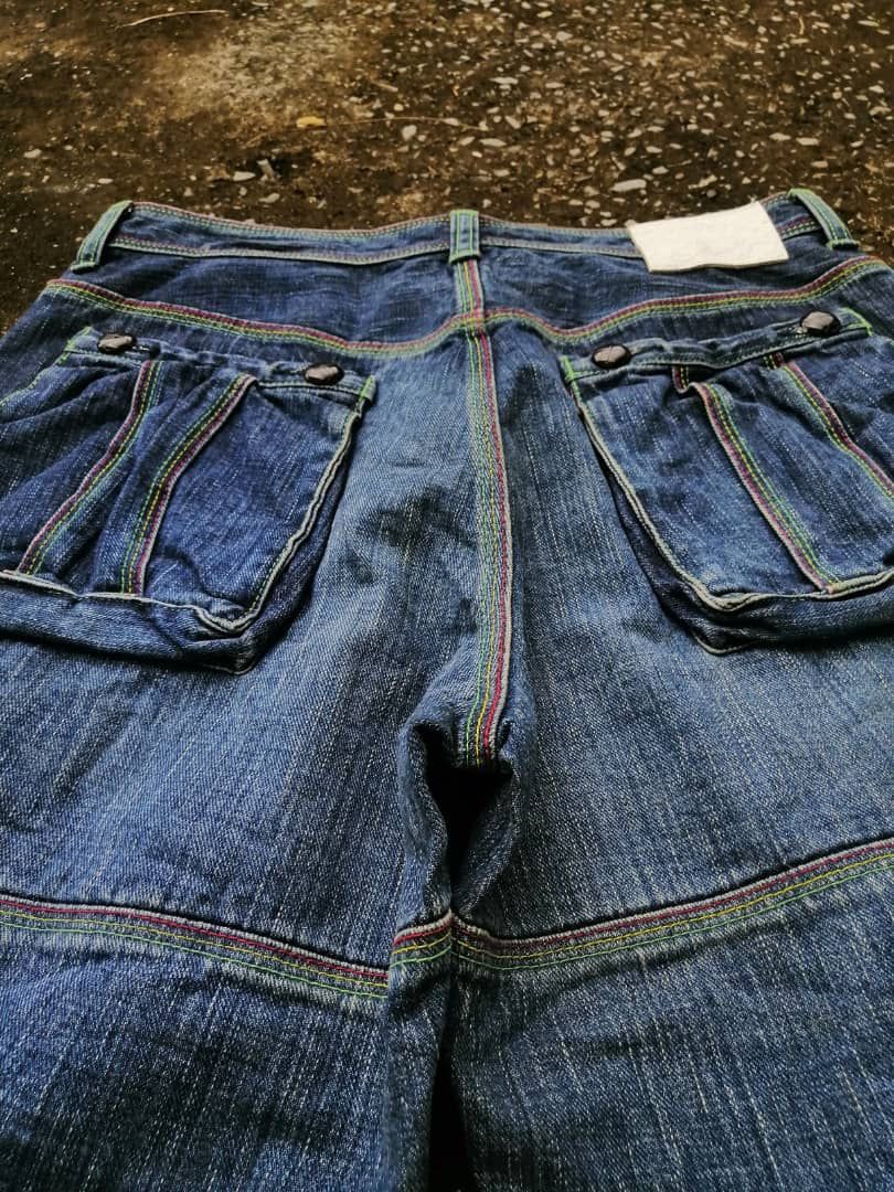 Japanese Brand Japanese Brand Nice Design Cargo Denim Jeans Size US 32 / EU 48 - 4 Thumbnail
