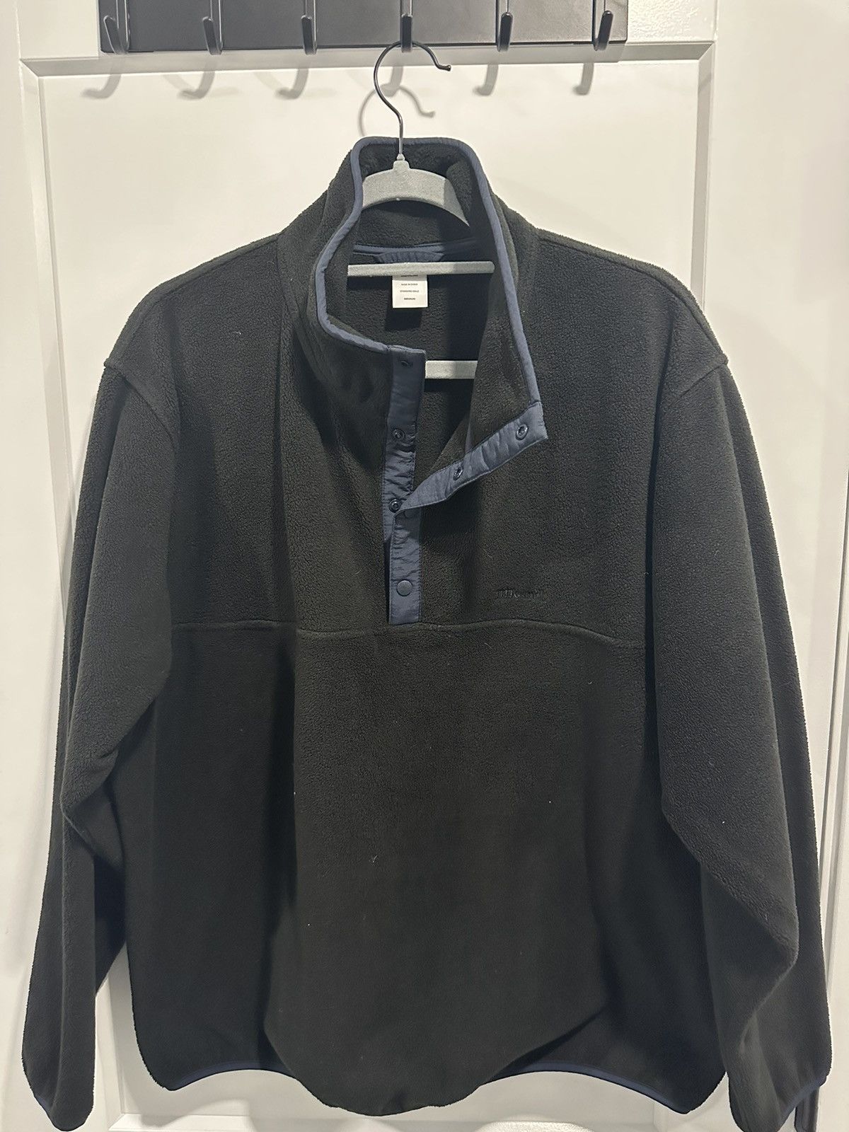 image of Jjjjound Black Camper Fleece, Men's (Size Large)