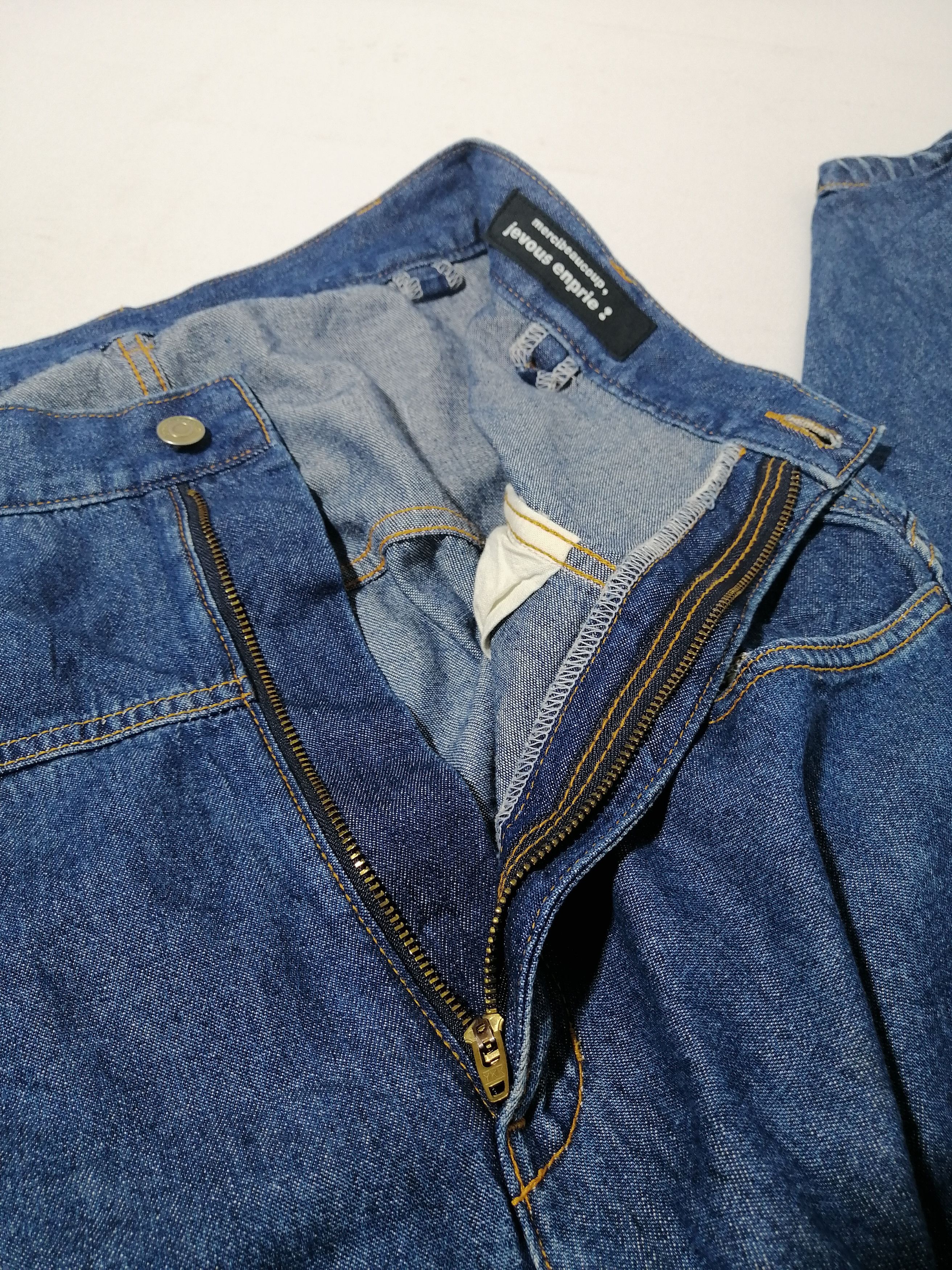 Issey Miyake × Japanese Brand × mercibeaucoup Mercibeaucoup Nice Design Denim Jeans Size US 30 / EU 46 - 4 Thumbnail