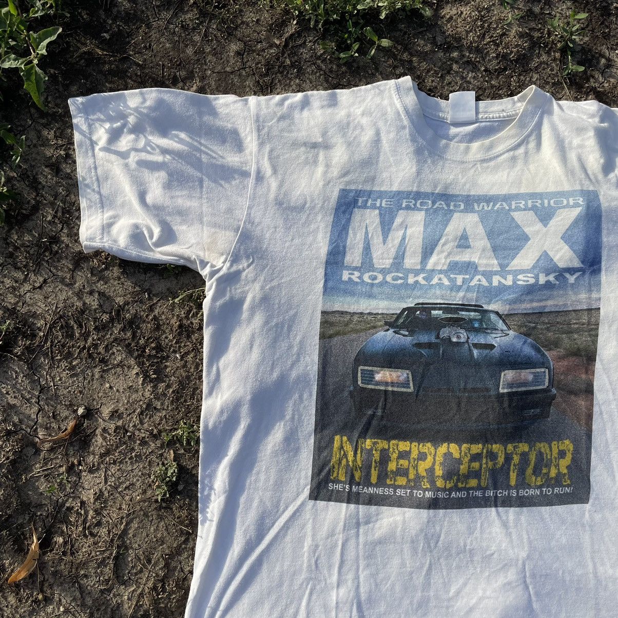 Vintage Vintage 90s Interceptor Max Sun Faded Graphic Tee Streetwear Size US L / EU 52-54 / 3 - 2 Thumbnail