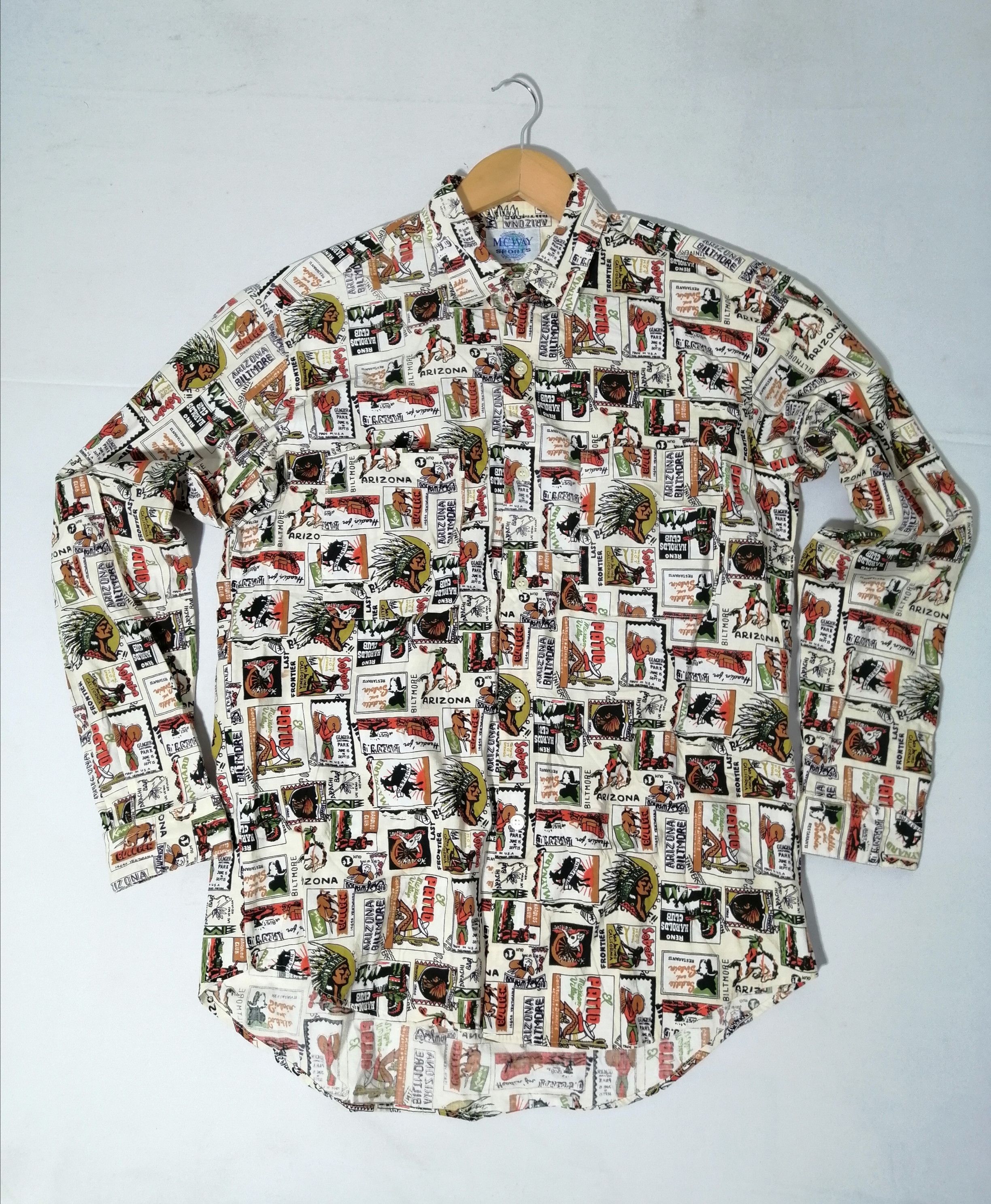 Japanese Brand McWay Arizona Buttons Longsleeve Shirt Size US L / EU 52-54 / 3 - 1 Thumbnail