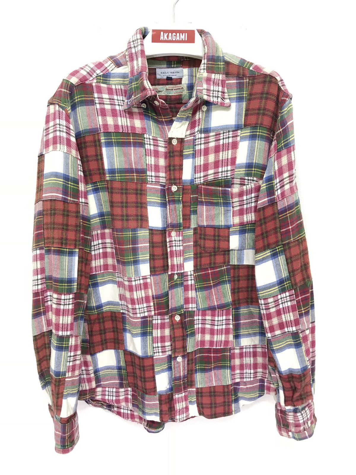 Flannel Madras Patchwork Daily Taste Flannel Shirt 6🟩4 Size US M / EU 48-50 / 2 - 1 Thumbnail