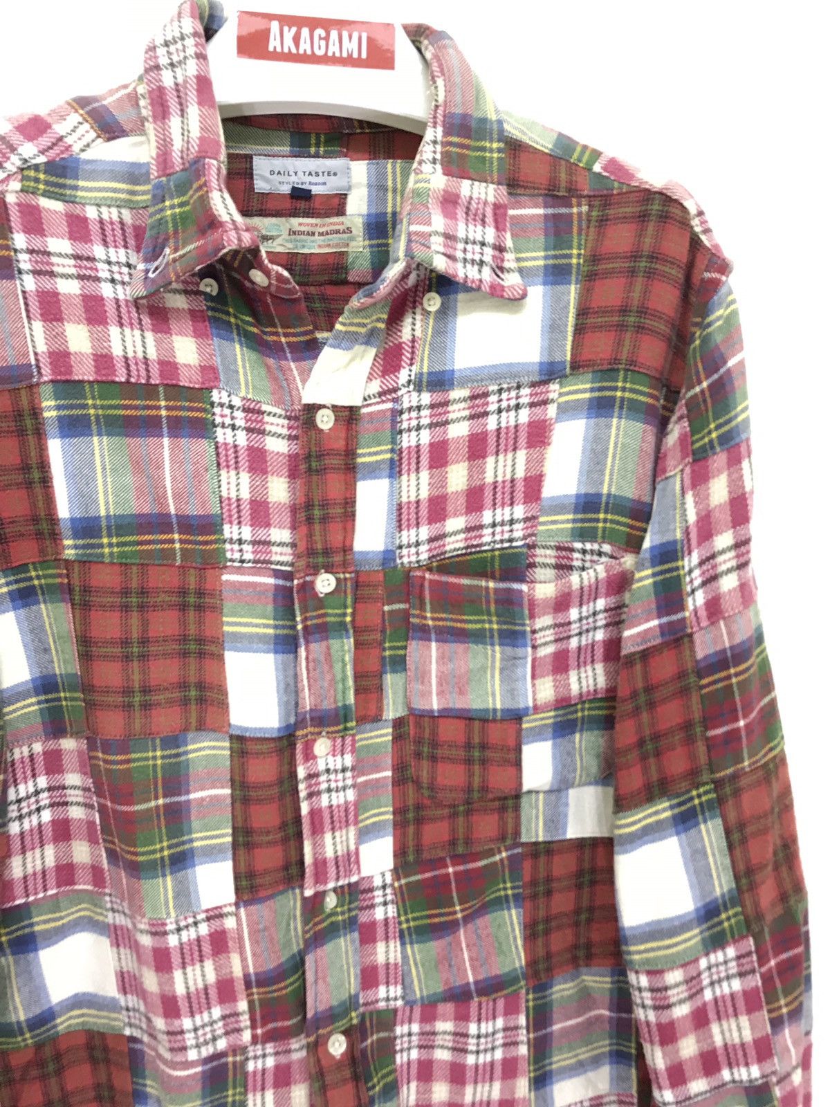 Flannel Madras Patchwork Daily Taste Flannel Shirt 6🟩4 Size US M / EU 48-50 / 2 - 3 Thumbnail