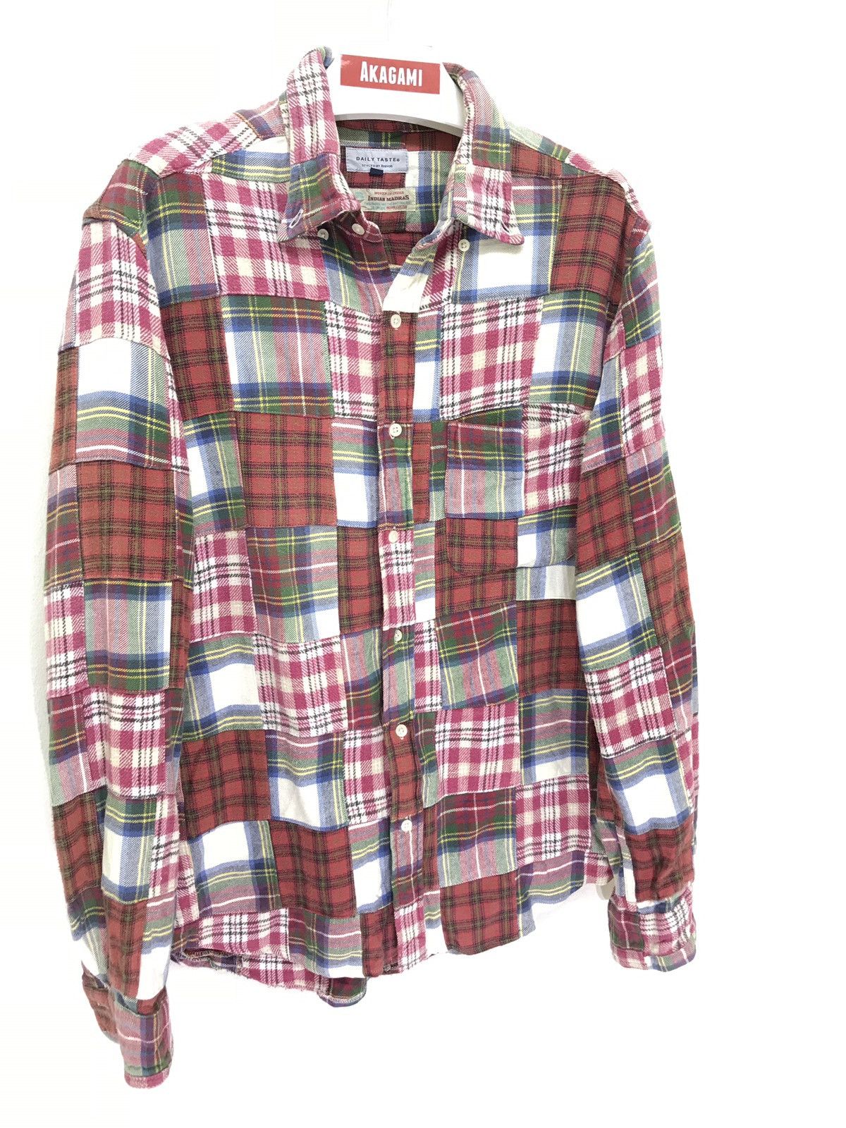Flannel Madras Patchwork Daily Taste Flannel Shirt 6🟩4 Size US M / EU 48-50 / 2 - 2 Thumbnail