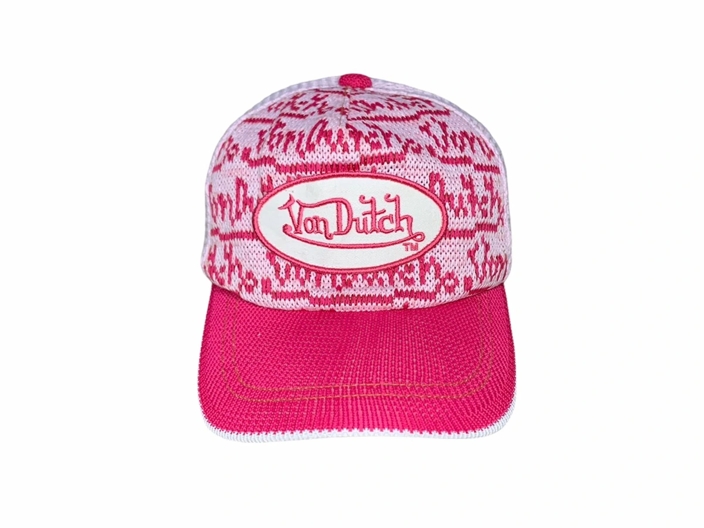 image of Von Dutch Knite Trucker Hat in Pink, Men's