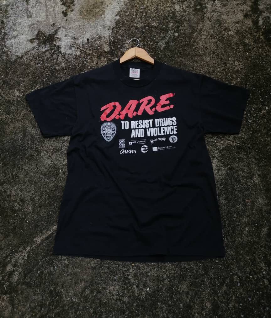 D.A.R.E Vintage Oneita DARE Tee Size US L / EU 52-54 / 3 - 1 Thumbnail