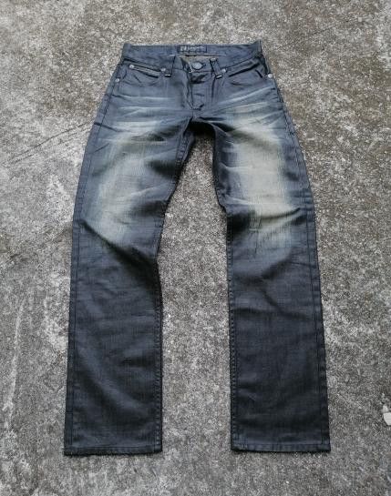 Designer Back Number Nice Design Wax Jeans Size US 30 / EU 46 - 1 Thumbnail