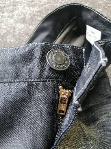 Designer Back Number Nice Design Wax Jeans Size US 30 / EU 46 - 4 Thumbnail