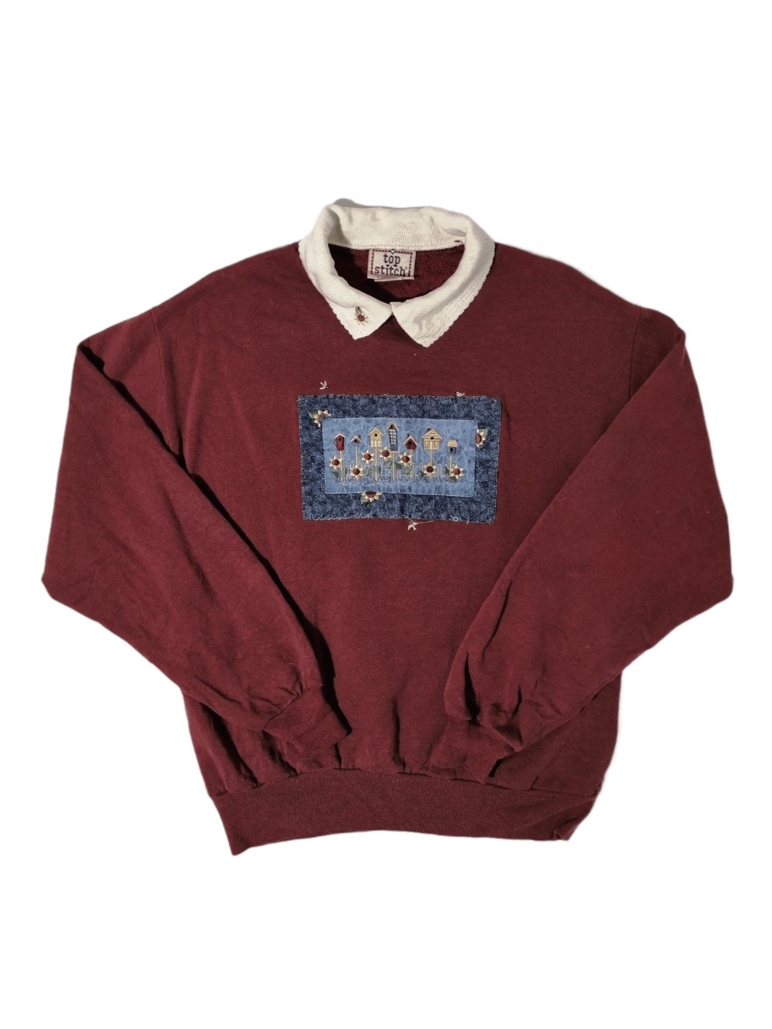 Vintage Vintage Top Stitch Nice Design Sweatshirt Size US M / EU 48-50 / 2 - 1 Thumbnail